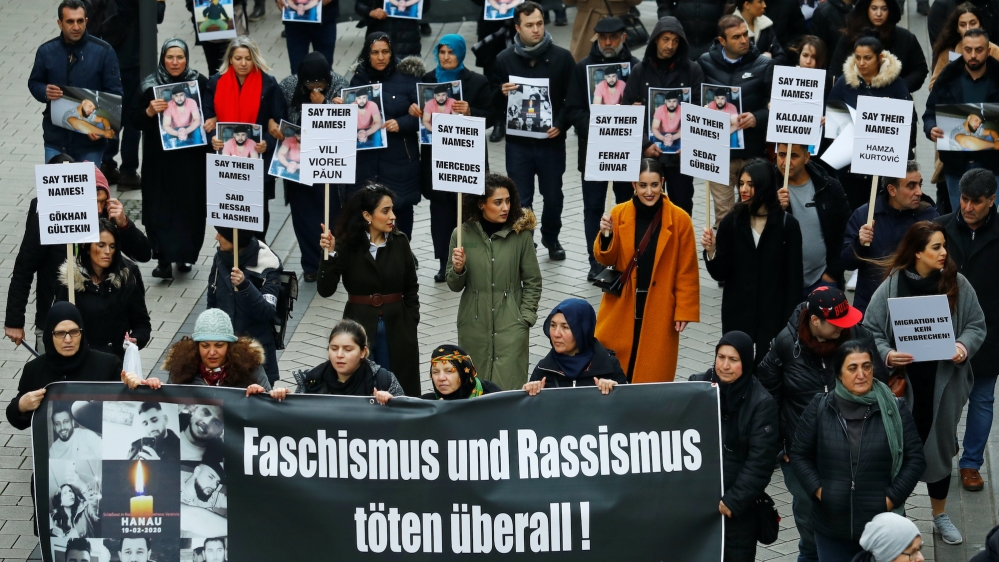 Hanau protest Reuters