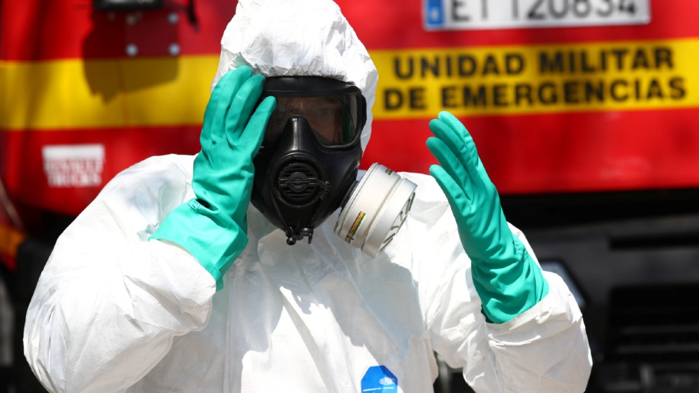 Spain - protective kit - reuters