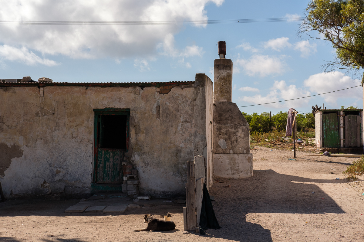 03 October 2019:03 October 2019: A fisher’s house in the section of Steenberg’s Cove called Windhoek. Property developers bought the land in 2006 and have since tried to have the residents evicted. Th