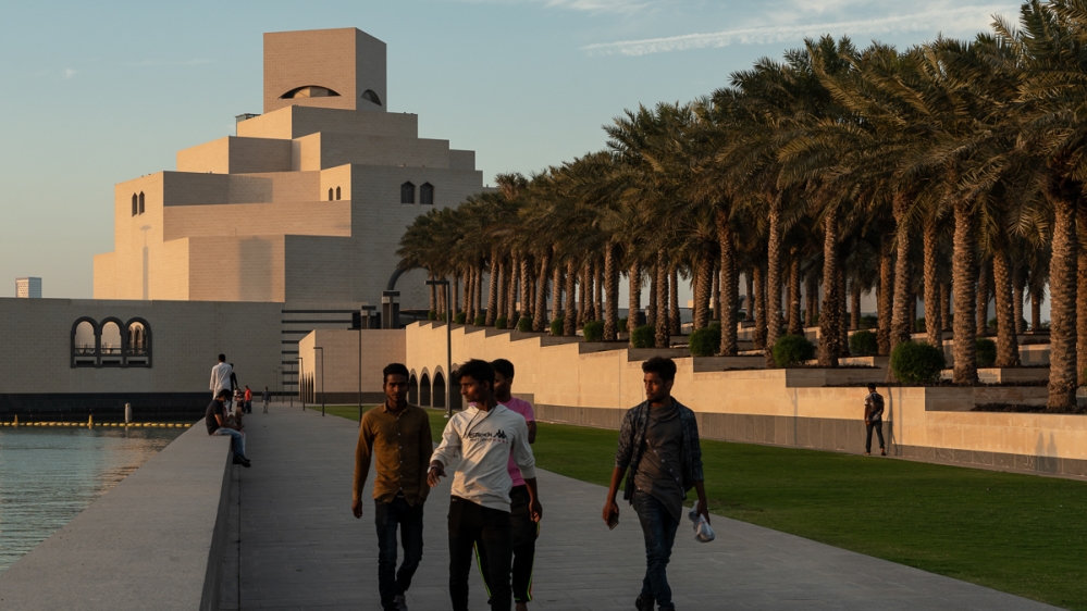 Qatar Corona [Sorin Furcoi/Al Jazeera]