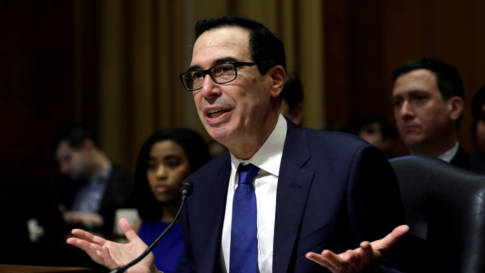 US Treasury Secretary Steven Mnuchin