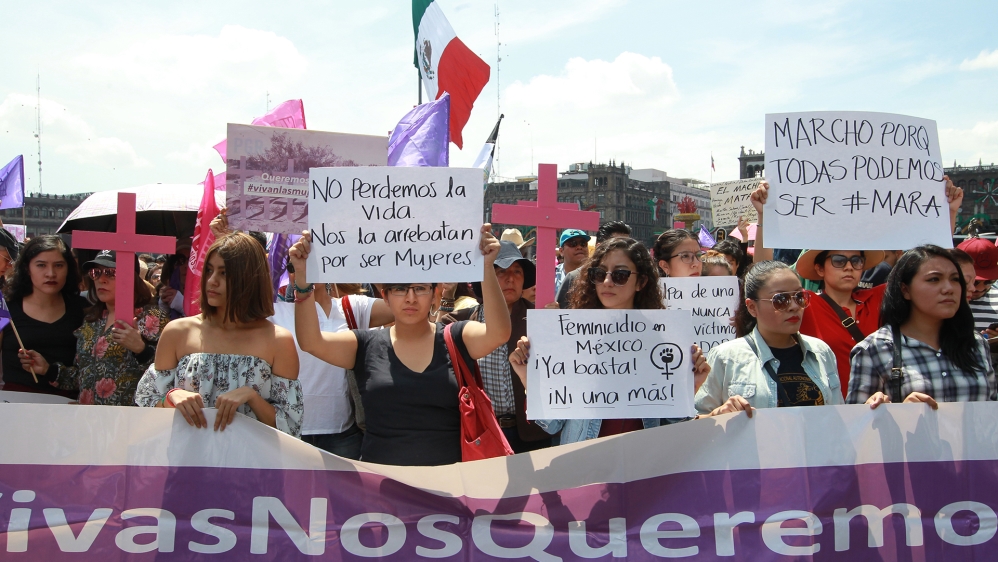 Mexicans march against femicide after rape and murder of young woman