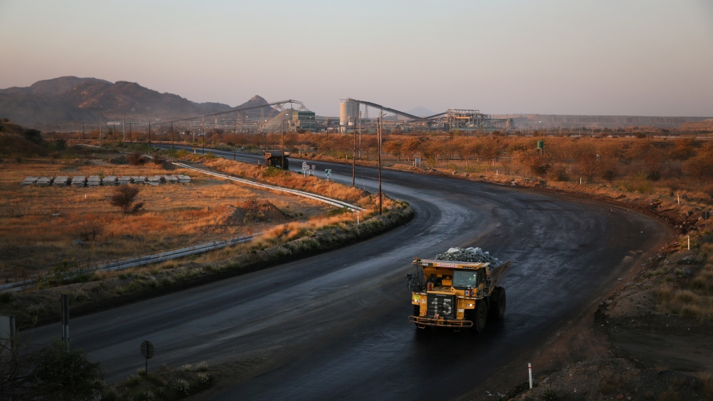 A haul truck is seen at the Mogalakwena platinum mine in Mokopane