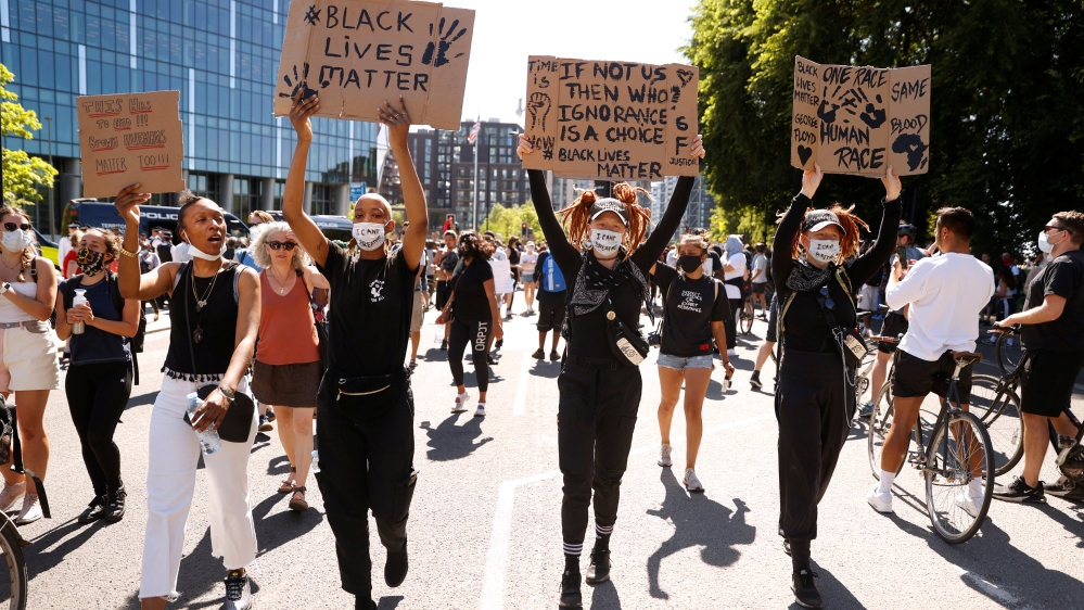 Protest against the death of George Floyd, in London