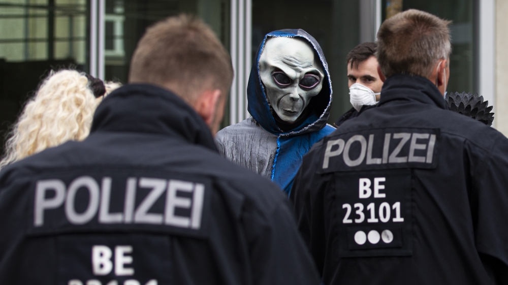 Protest against Covid-19 restrictions in Germany