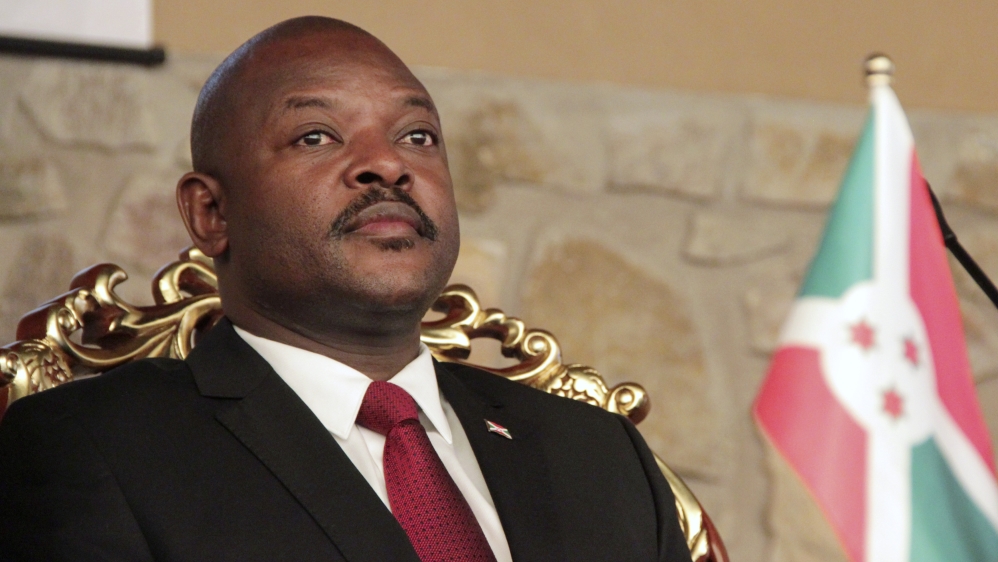 Burundi''s President Pierre Nkurunziza attends the opening of a coffee conference in the capital Bujumbura