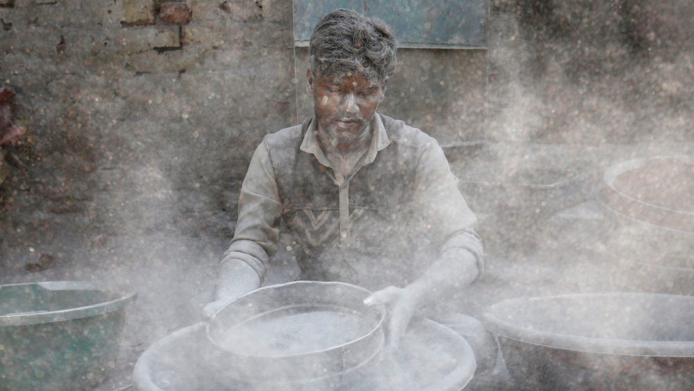 India factory worker