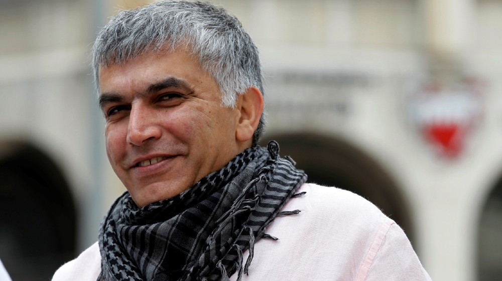 Bahraini human rights activist Nabeel Rajab arrives for his appeal hearing at court in Manama, February 11, 2015. REUTERS/Hamad Mohammed/File Photo