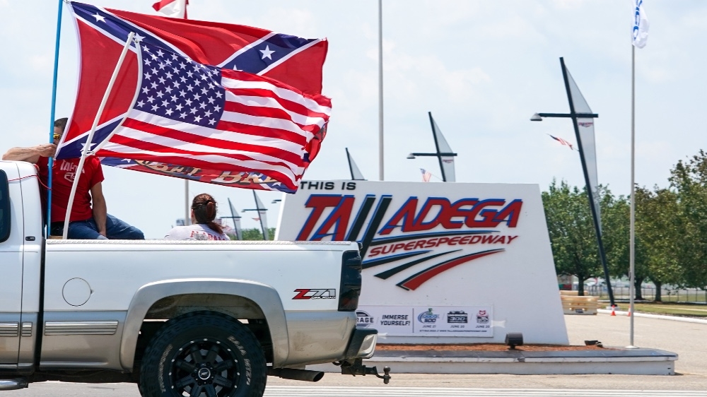 NASCAR Talladega Confederate flag