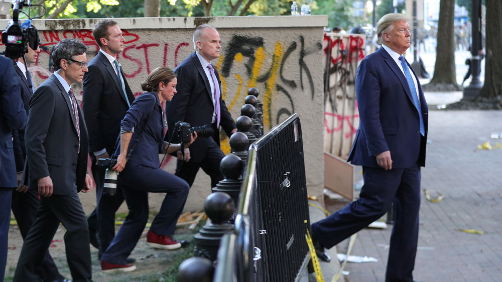 Trump Lafayette Park