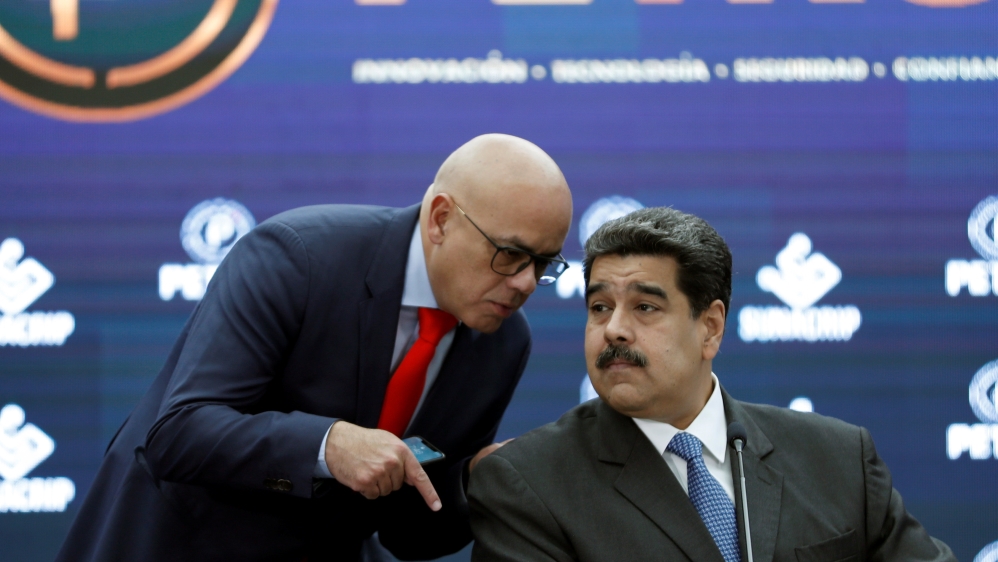 Venezuela's Communications and Information Minister Jorge Rodriguez