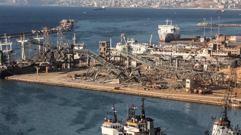 A general view shows the damage following Tuesday''s blast in Beirut''s port area, Lebanon August 5, 2020. REUTERS/Mohamed Azakir