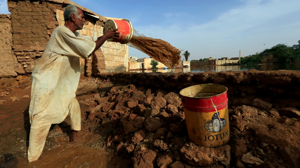 Floodwaters in Sudan reach record levels, in Khartoum