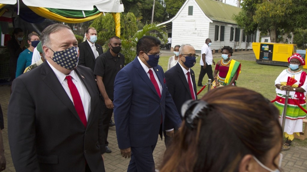 Pompeo in Suriname