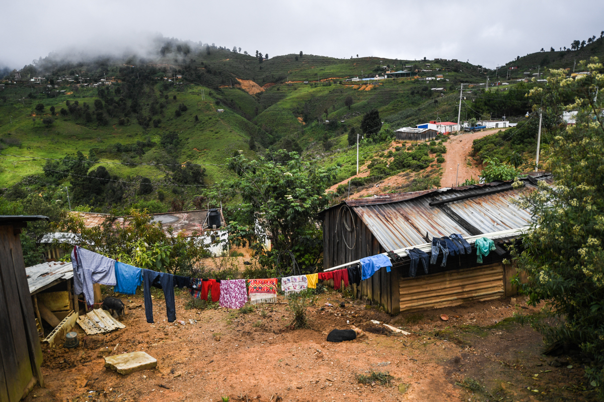 View of San Miguel Amoltepec Viejo, Guerrero state, Mexico, on September 8, 2020, amid the COVID-19 coronavirus pandemic. - Teachers resist abandoning their students in this impoverished indigenous r