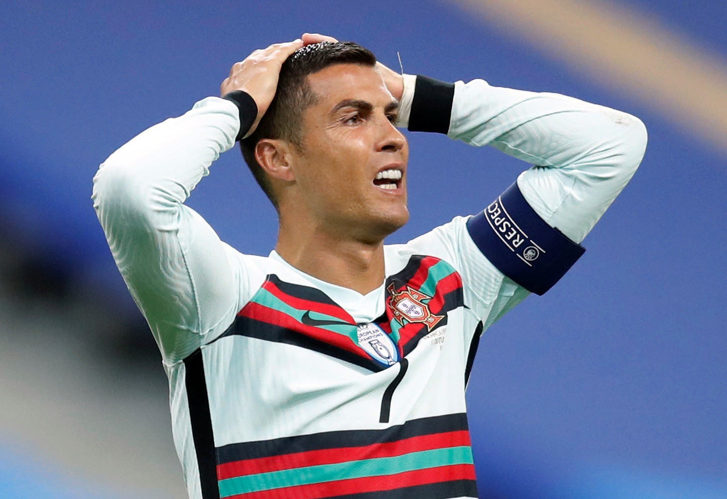 UEFA Nations League - League A - Group 3 - France v Portugal - Stade De France, Paris, France - October 11, 2020 Portugal's Cristiano Ronaldo reacts