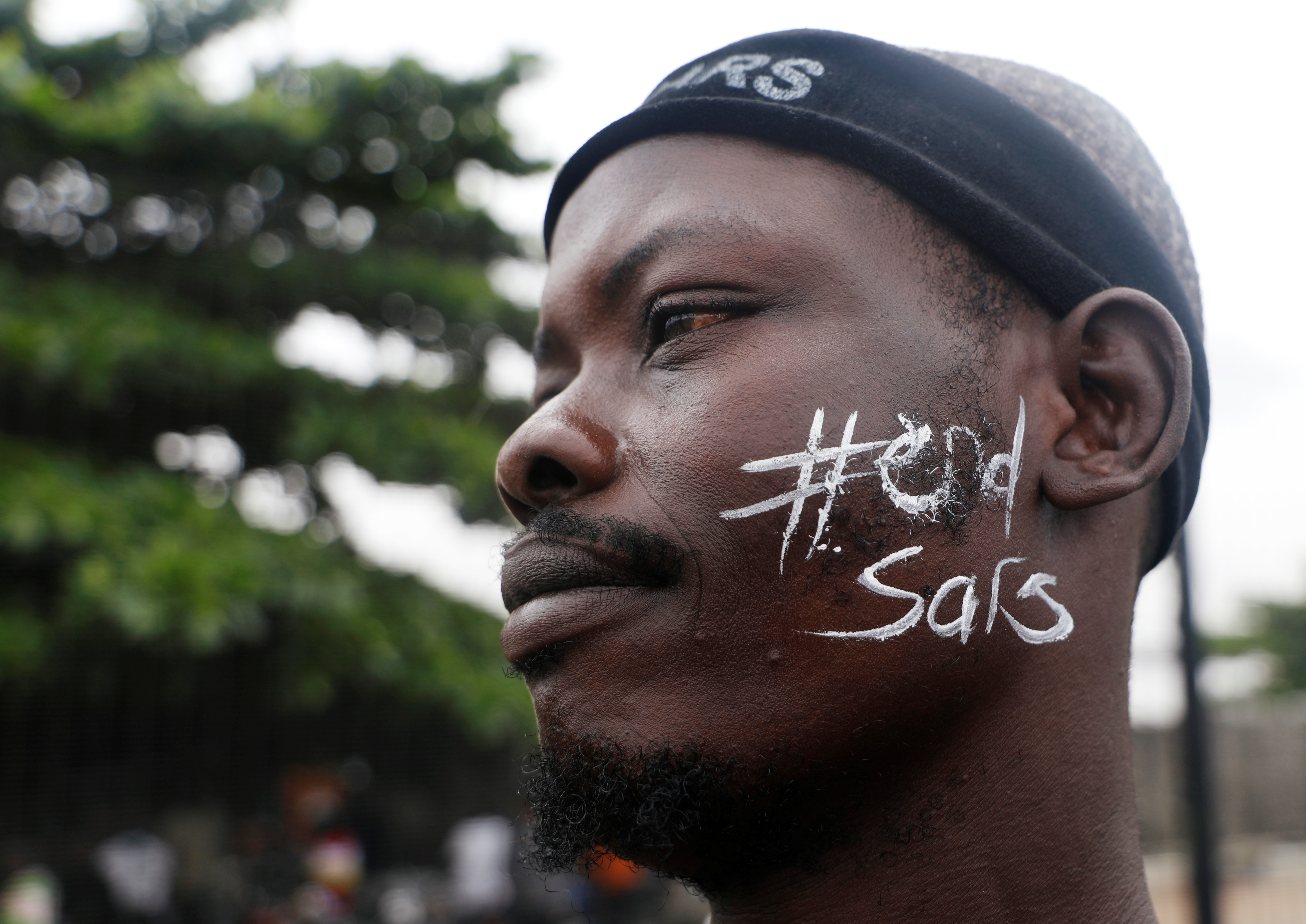 Thousands of people protested across Nigeria for nearly two weeks in October 2020, demanding an end to a police unit called the Special Anti-Robbery Squad or SARS [File: Temilade Adelaja/Reuters]