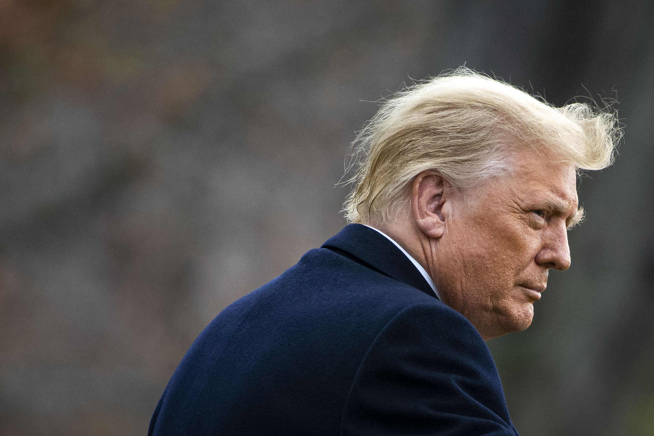 US President Donald Trump on the South Lawn of the White House in Washington, DC [File: Al Drago/Getty Images]