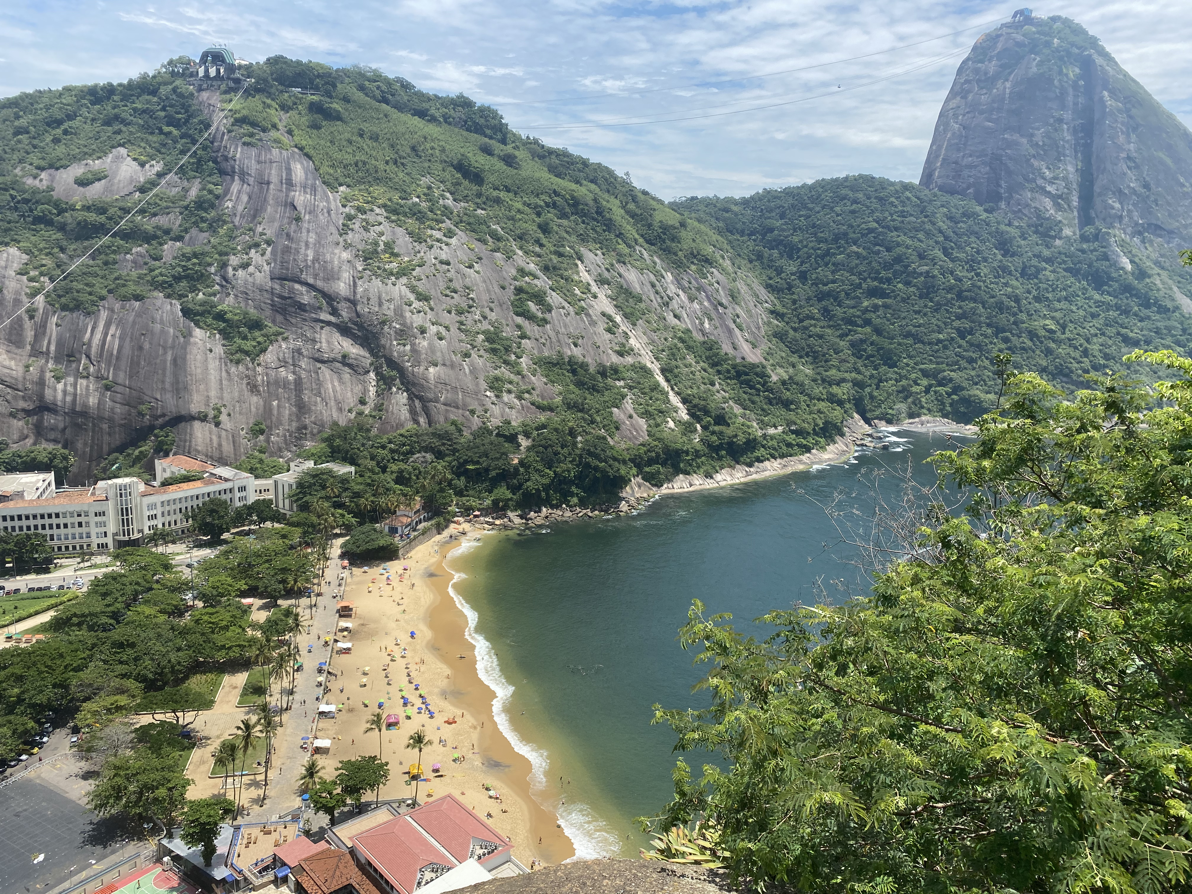 Rio de Janeiro's Babilonia neighbourhood may be a far cry from the ancient city of Babylon after which it was named, but the shantytown boasts its own lost hanging gardens and breathtaking views of the city [Credit: Monica Yanakiew/Al Jazeera]