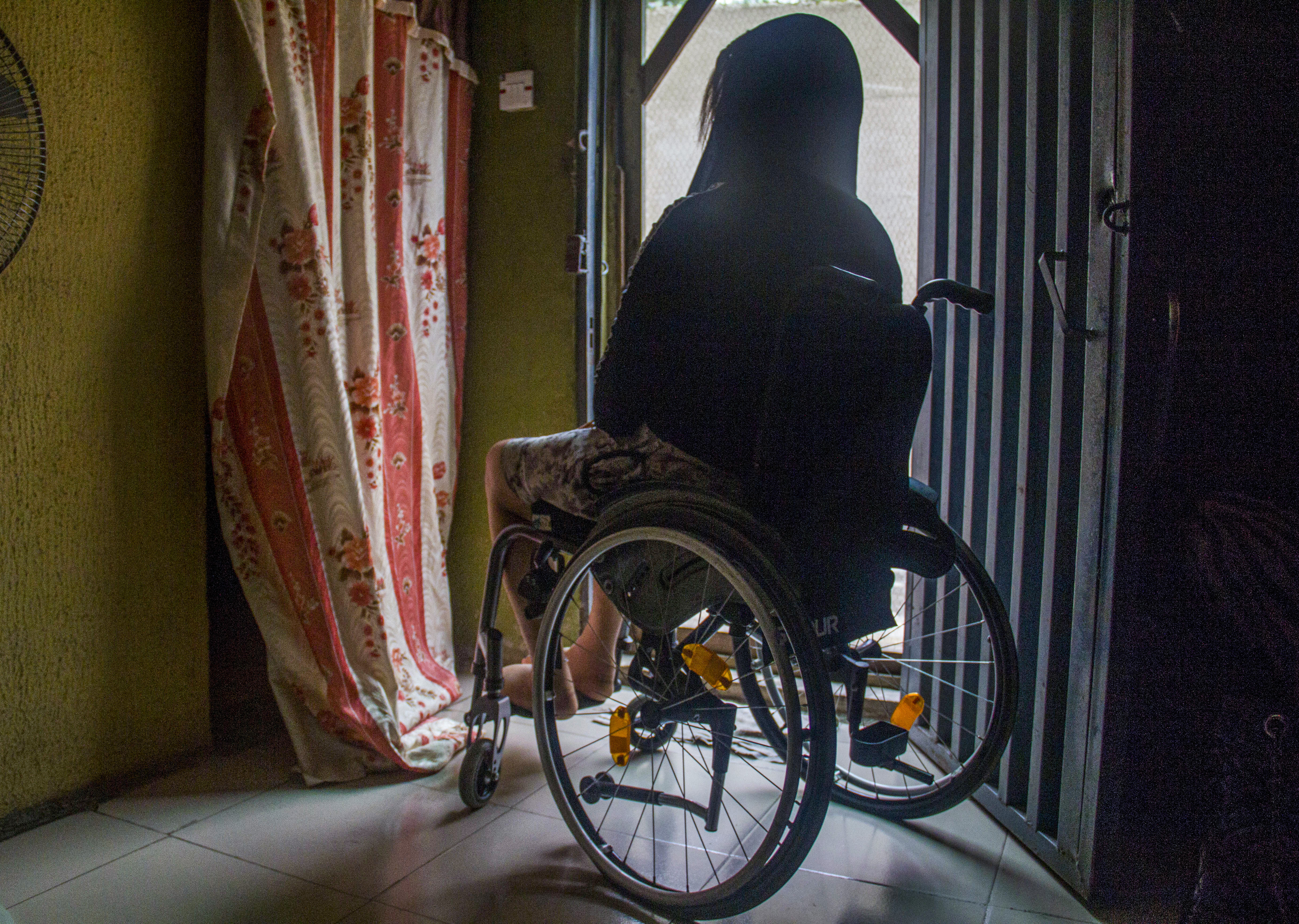 ‘I can’t count the number of times I had fallen sick since Covid -19 started and I dare not go to any of the hospital for fear of contracting the virus,’ says Ifeoma [Femi Amogunla/Al Jazeera]