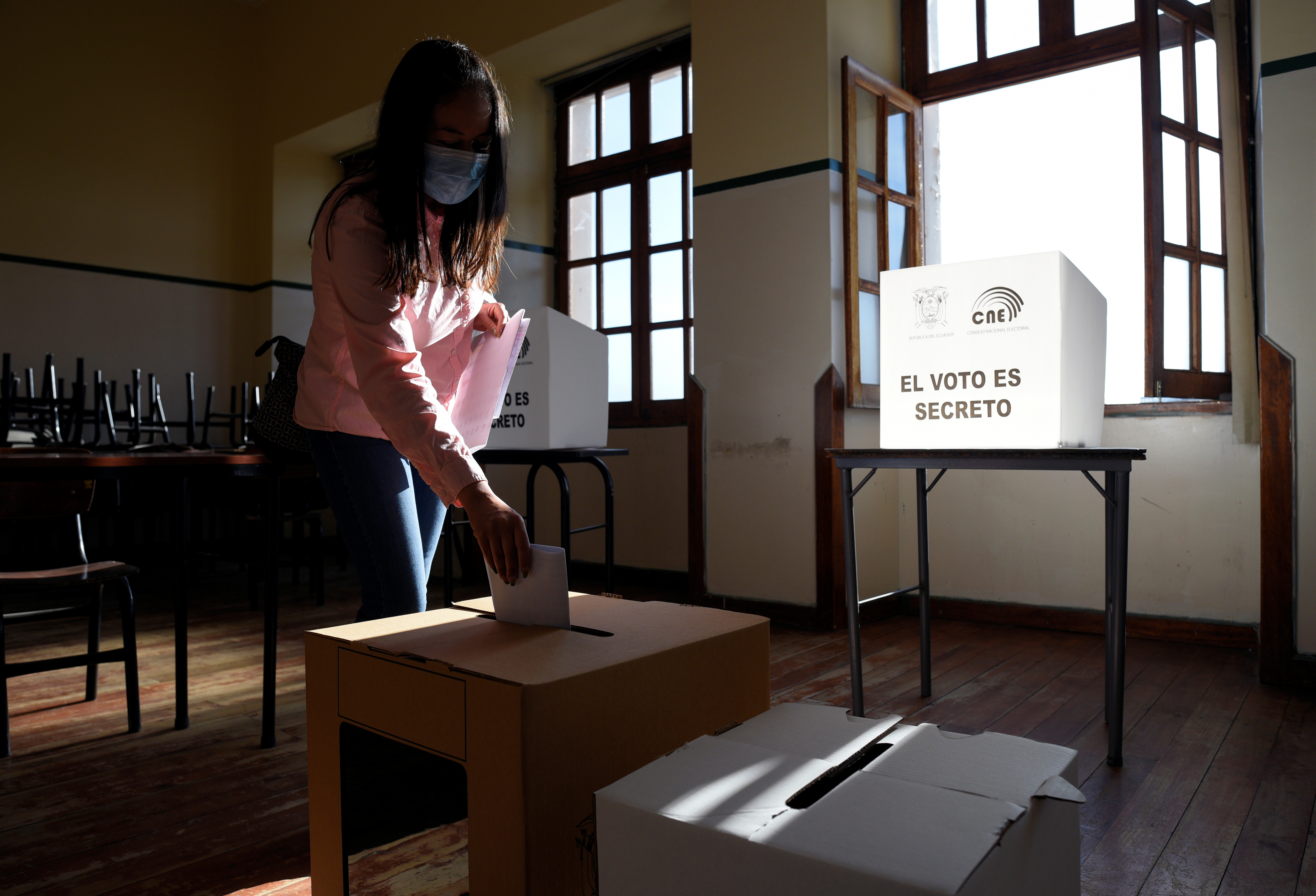 Women account for 51 percent of Ecuador's eligible voters, who will cast their ballots in a presidential run-off on April 11 [File: Santiago Arcos/Reuters]