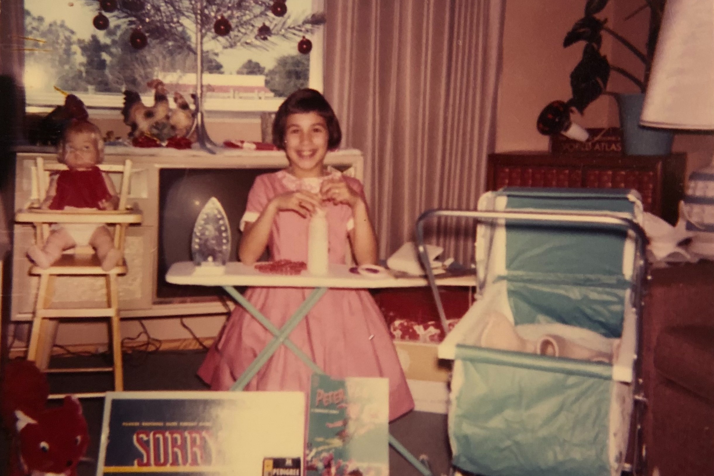 The writer's mother, Denise, in an apartment in California in 1963 [Photo courtesy of Nicole Johnson]