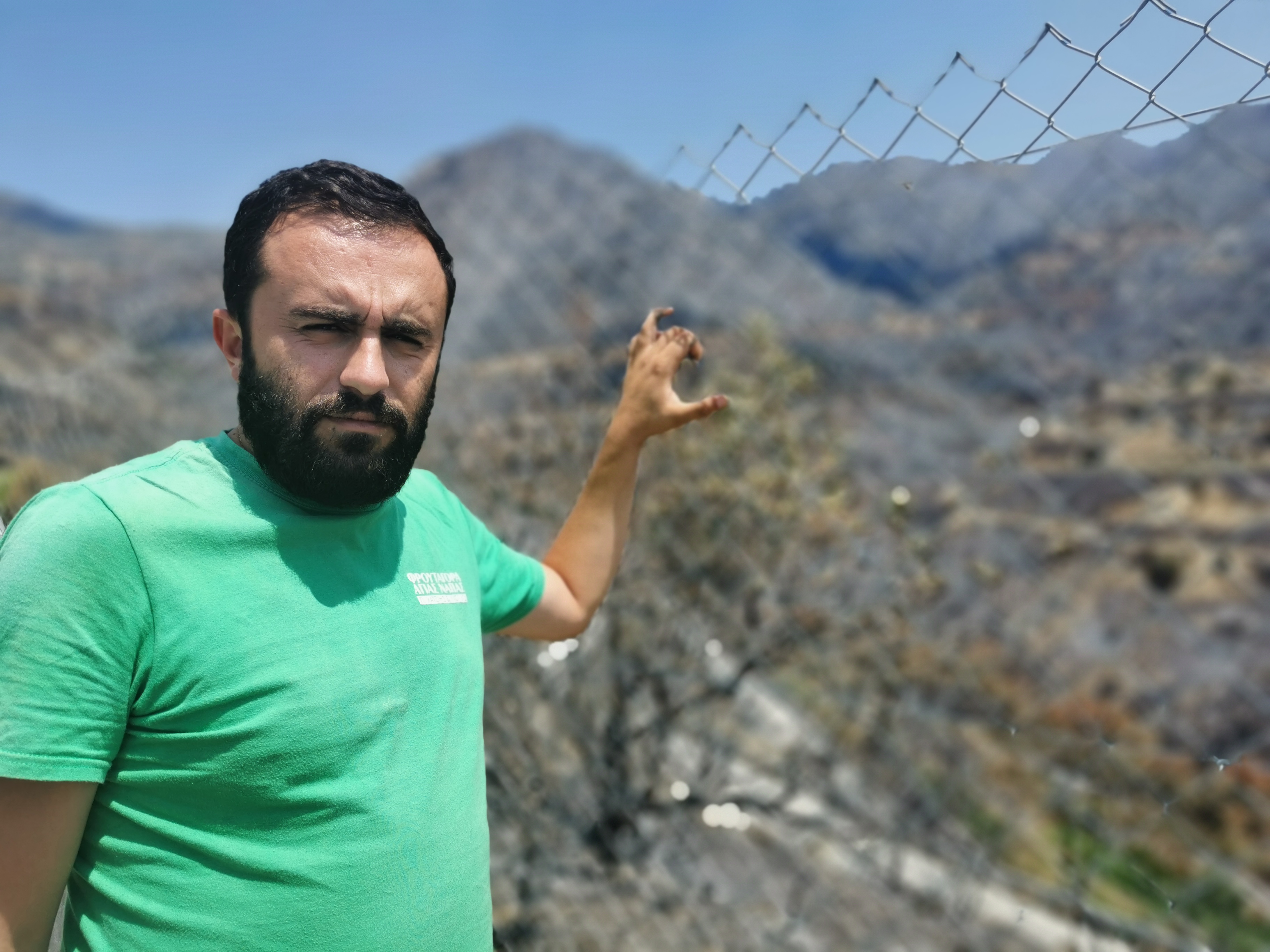 Farmer Antonis Korniotis said: 'If we had waited everyone would be dead now' [Nigel O'Connor/Al Jazeera]