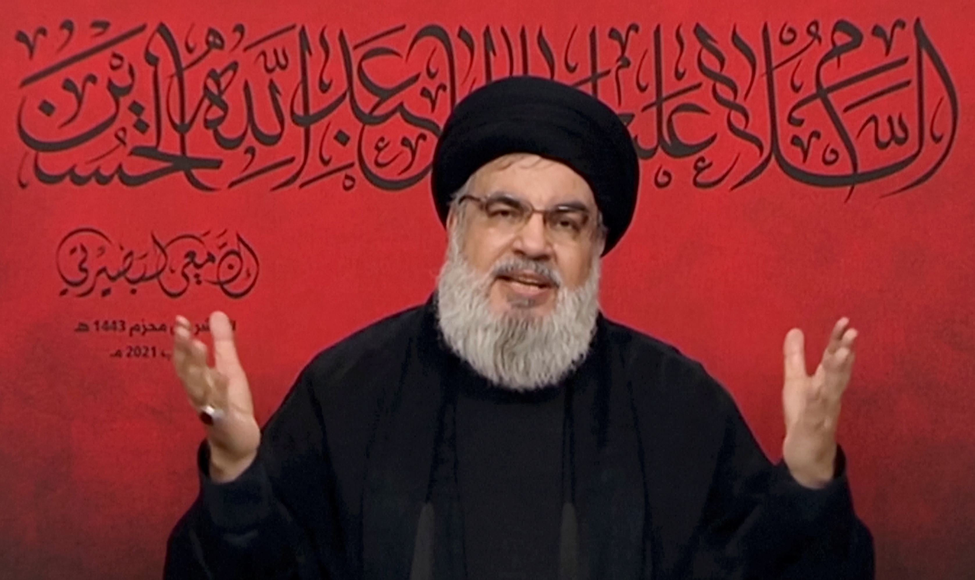 Lebanon's Hezbollah leader Sayyed Hassan Nasrallah
