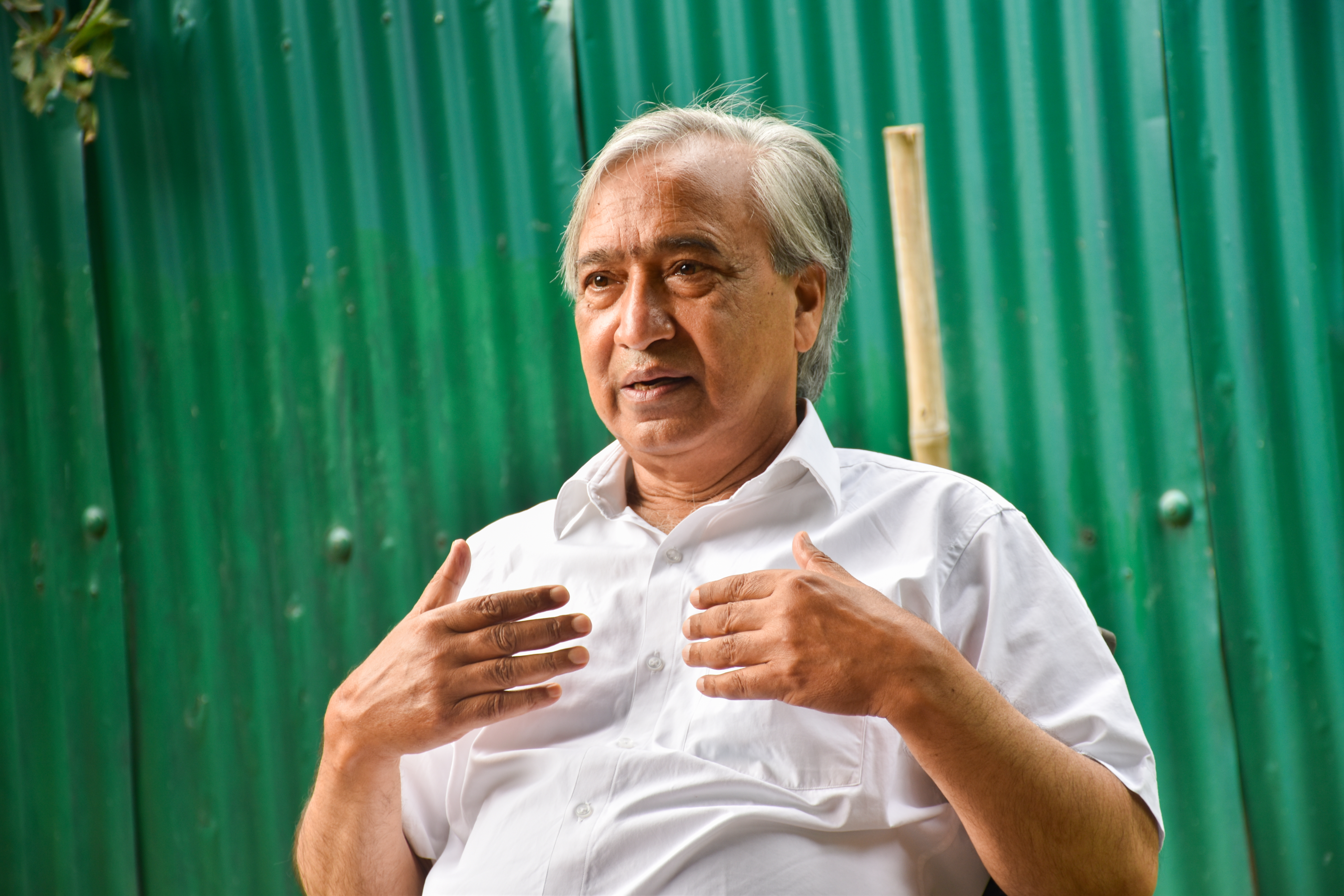 Mohamad Yusuf Tarigami, convener and spokesman of the so-called Gupkar alliance and ex-CPM legislator, in Srinagar, Indian-administered Kashmir [Rohin Kumar/Al Jazeera]