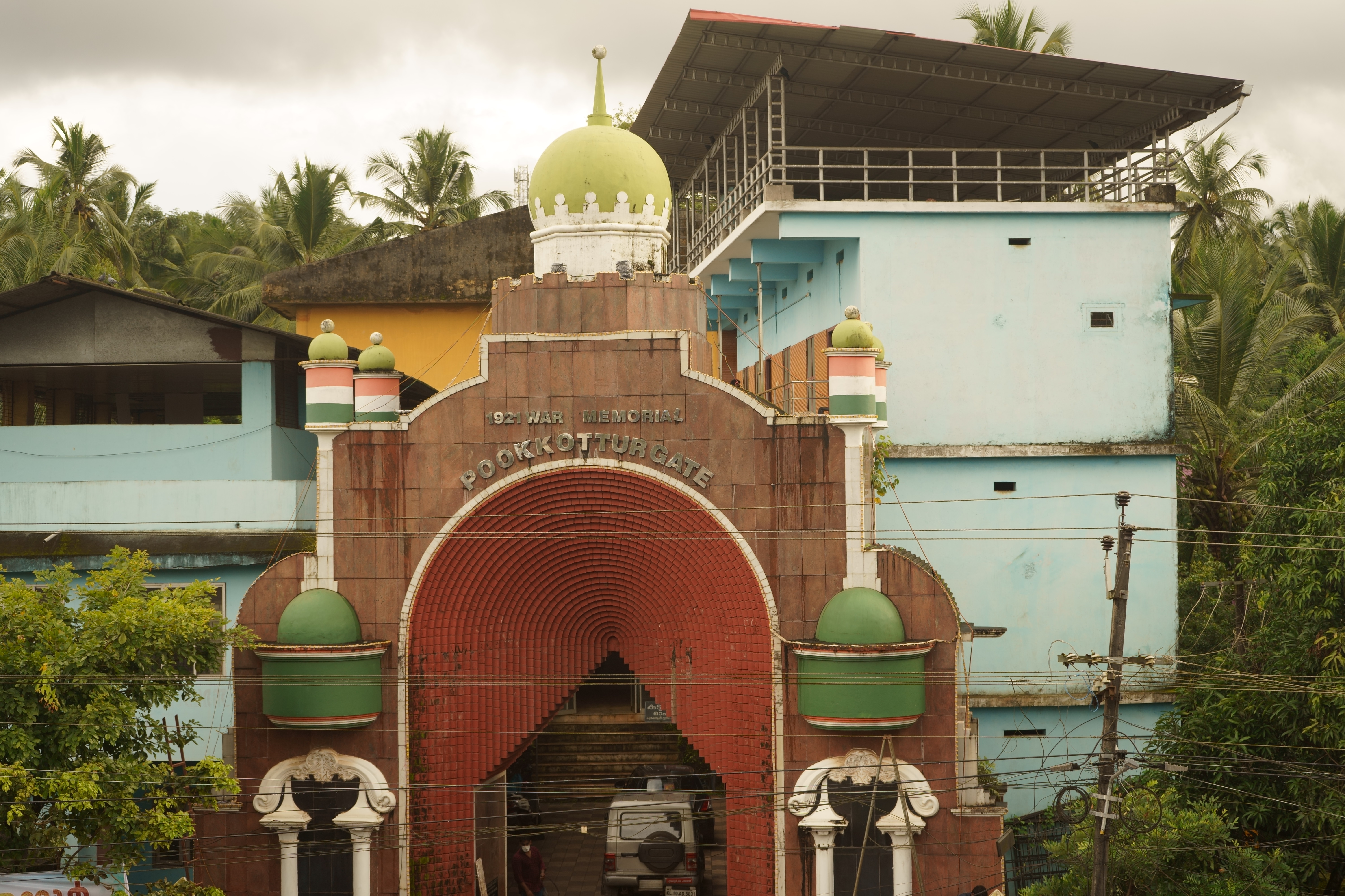 Pookkottur Gate, a war memorial to commemorate the 1921 Mappila rebellion against the British rule, in Kerala's Malabar region, India [Shaheen Abdulla/Al Jazeera]