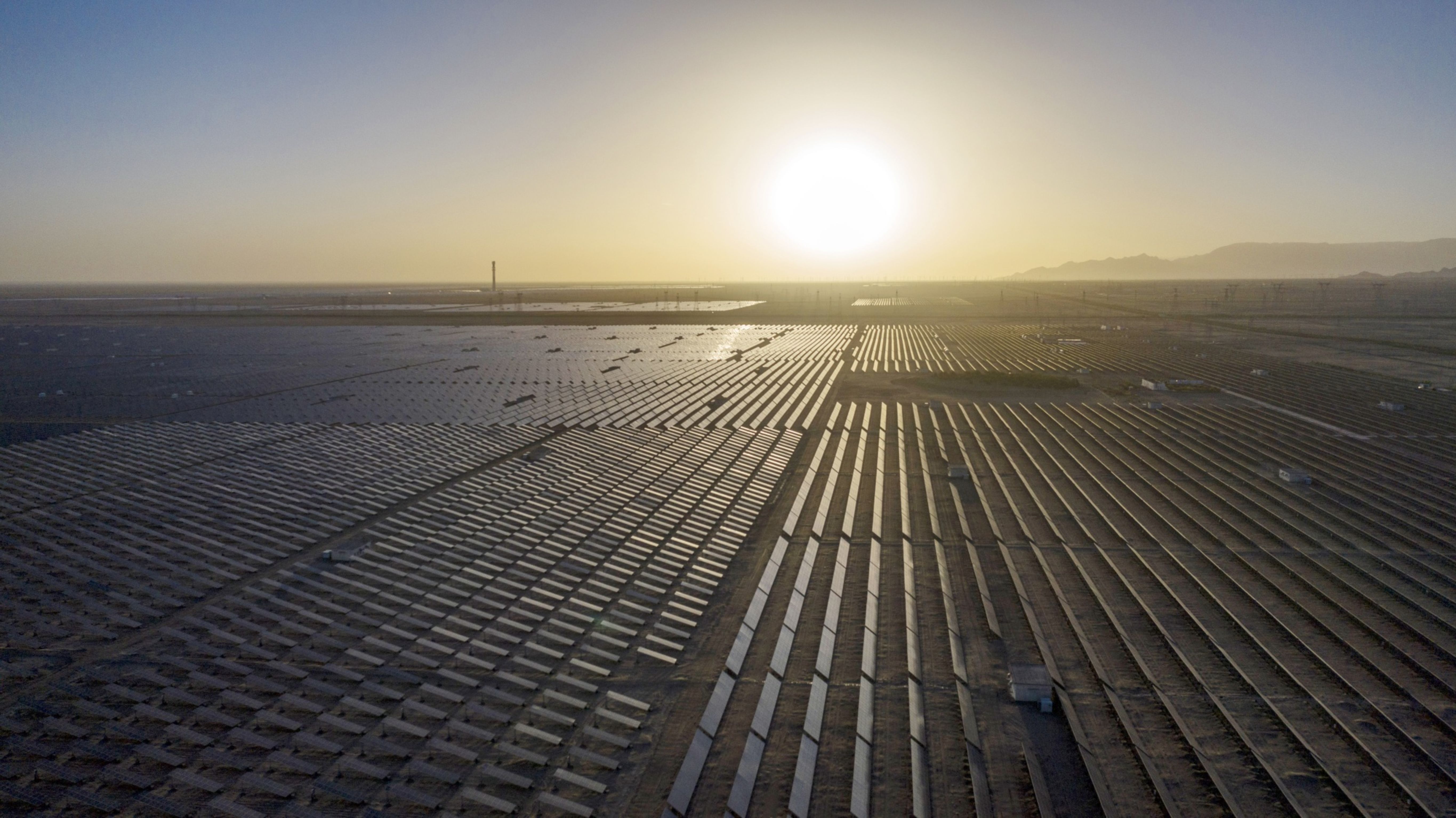 A solar farm in China