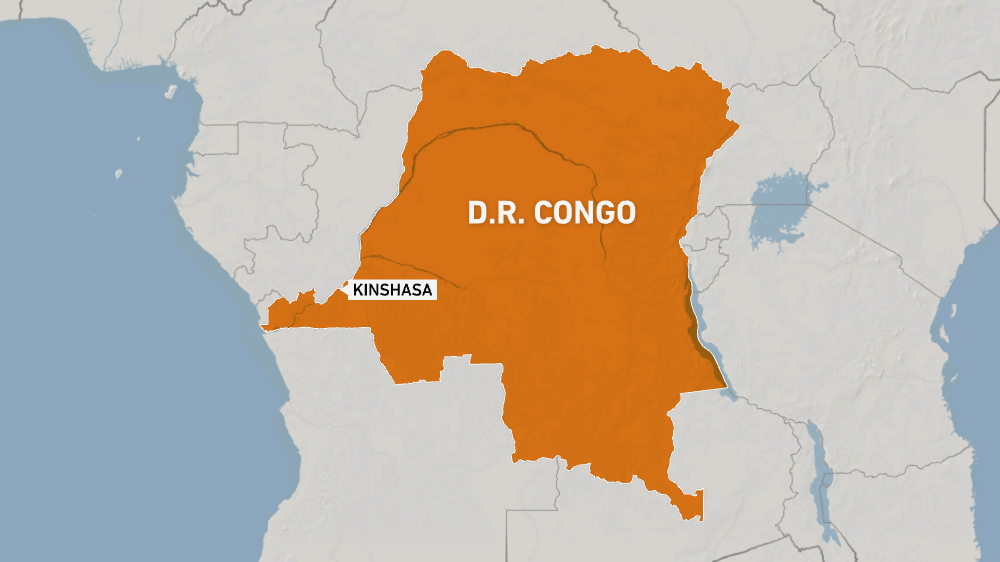 Map of DR Congo