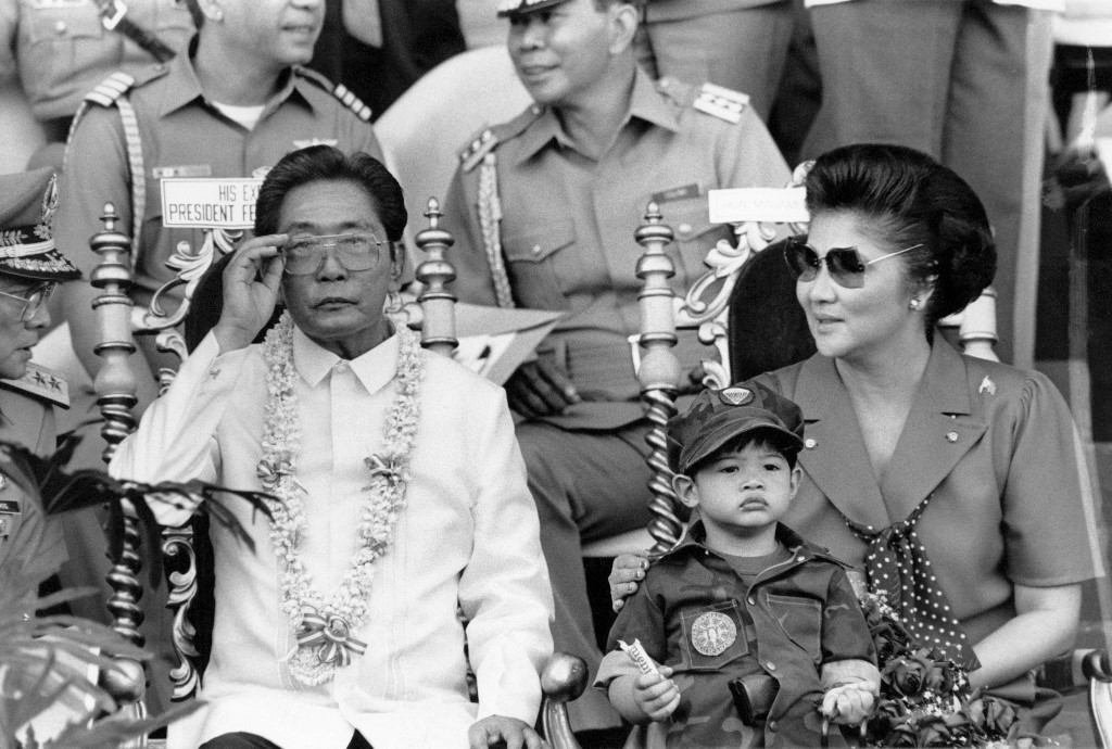 Photo from 1985 shows then Philippine President Ferdinand Marcos and his wife Imelda [File photo: Romeo Gacad/ AFP]