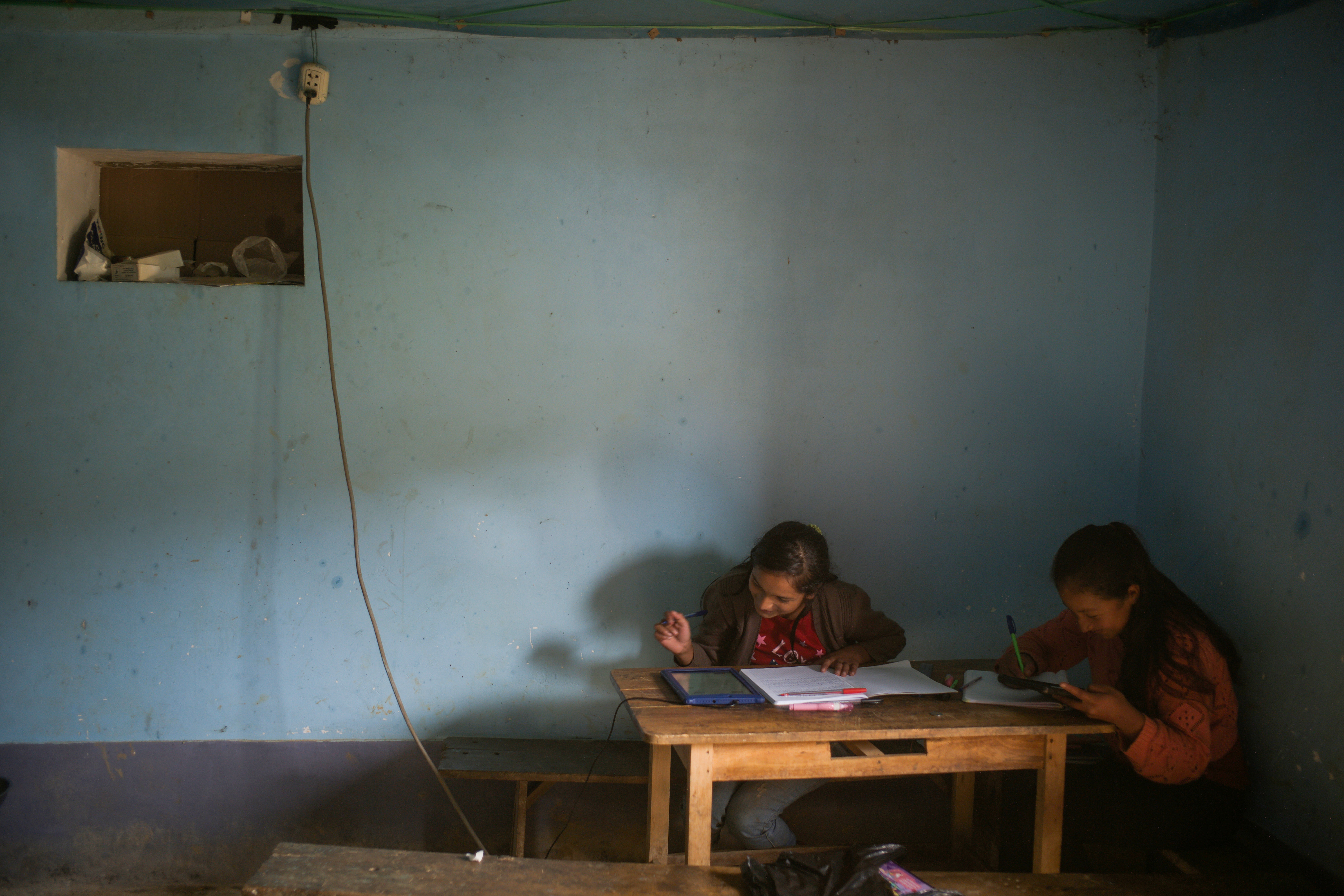 Almost all schools in Peru remain closed to in-person learning, even as other venues open with limited capacity [File: Alessandro Cinque/Reuters]