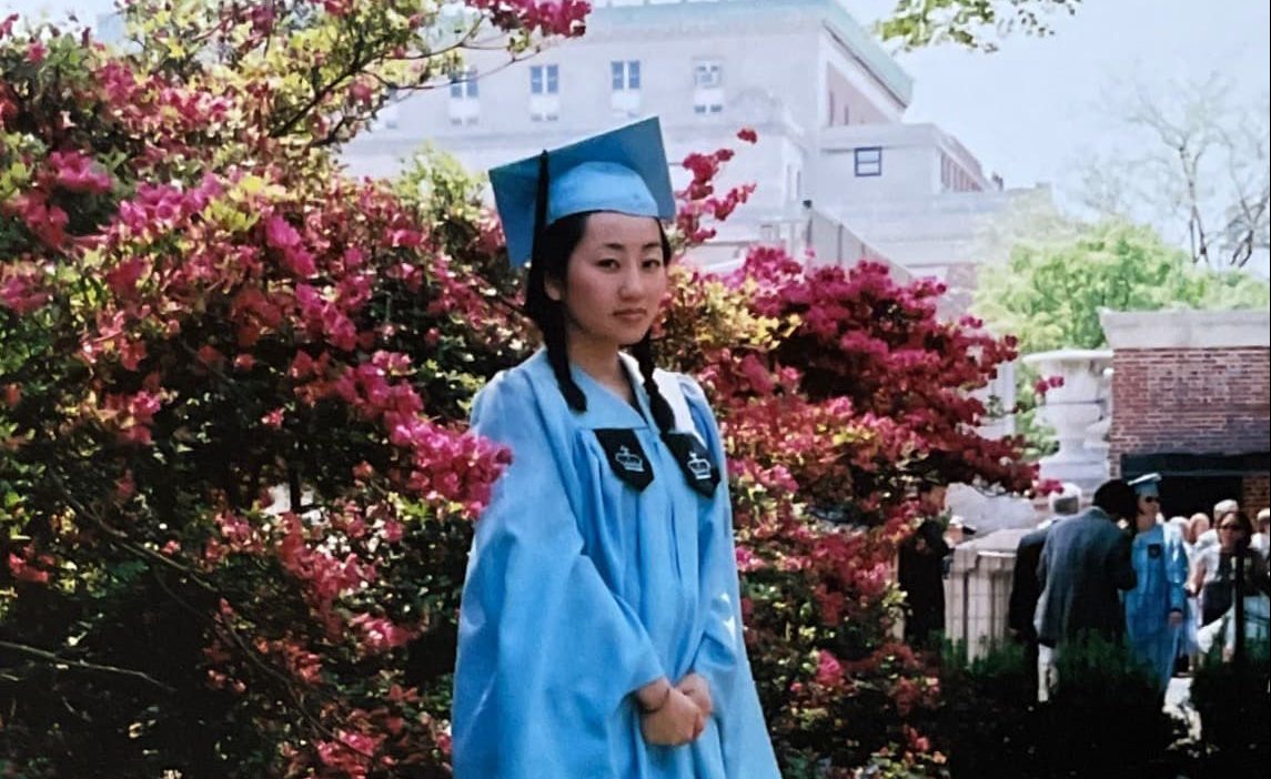 Author on her MFA graduation day [Photo courtesy of Kao Kalia Yang]