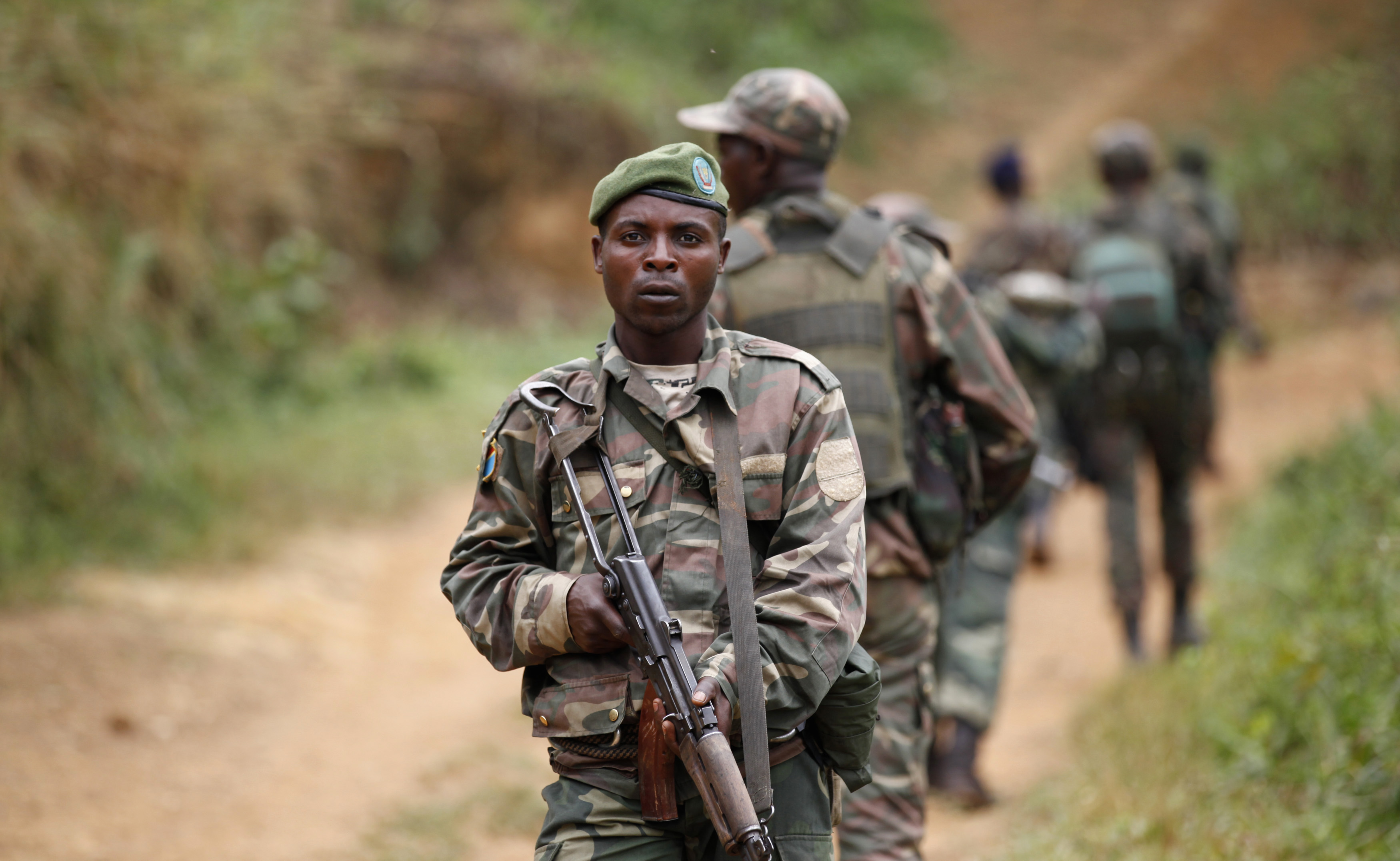 Congolese military partaking in a joint operation with Ugandan forces against the ISIL-linked Allied Democratic Forces (ADF)