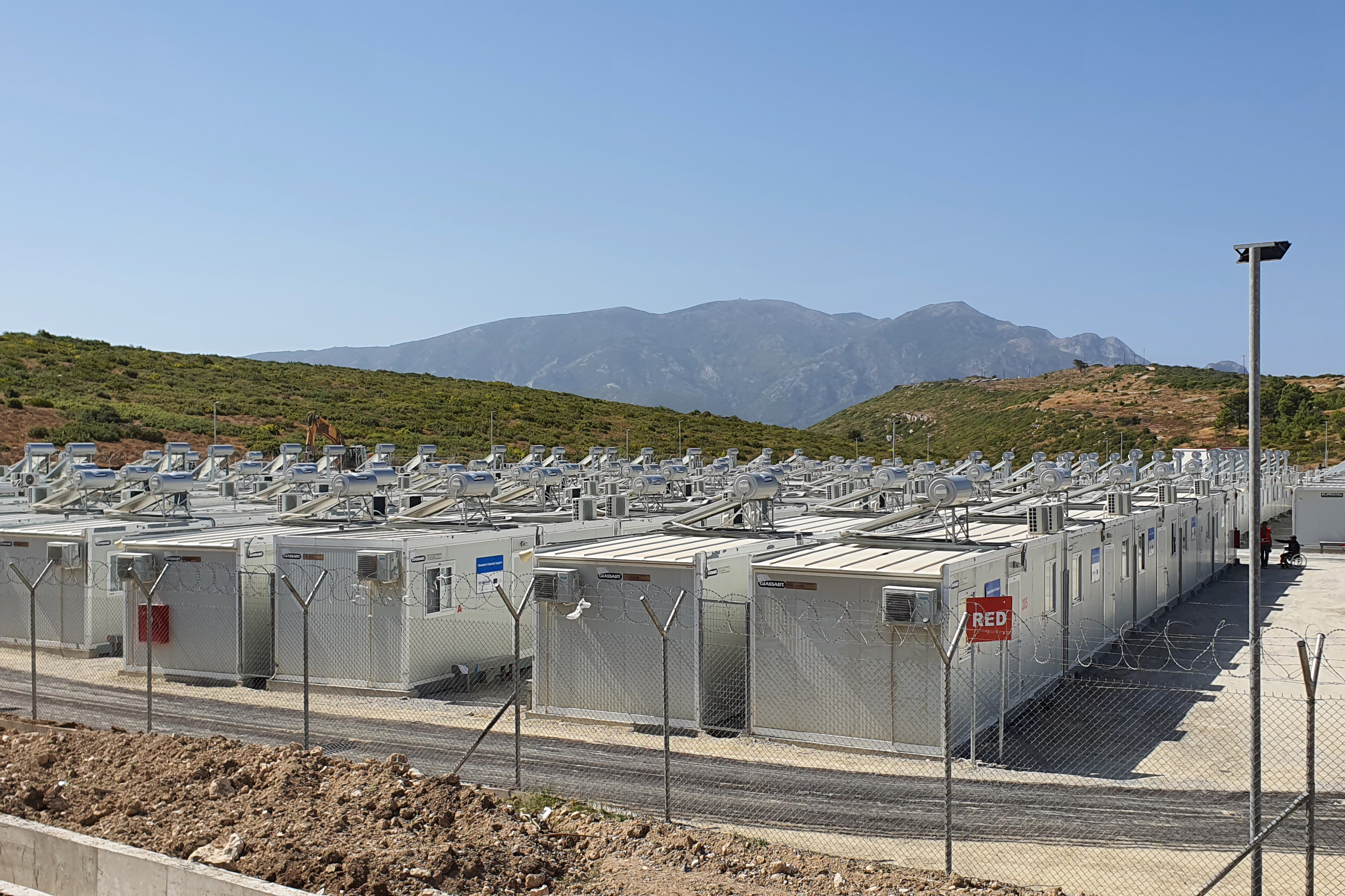Refugee camp Samos, Greece