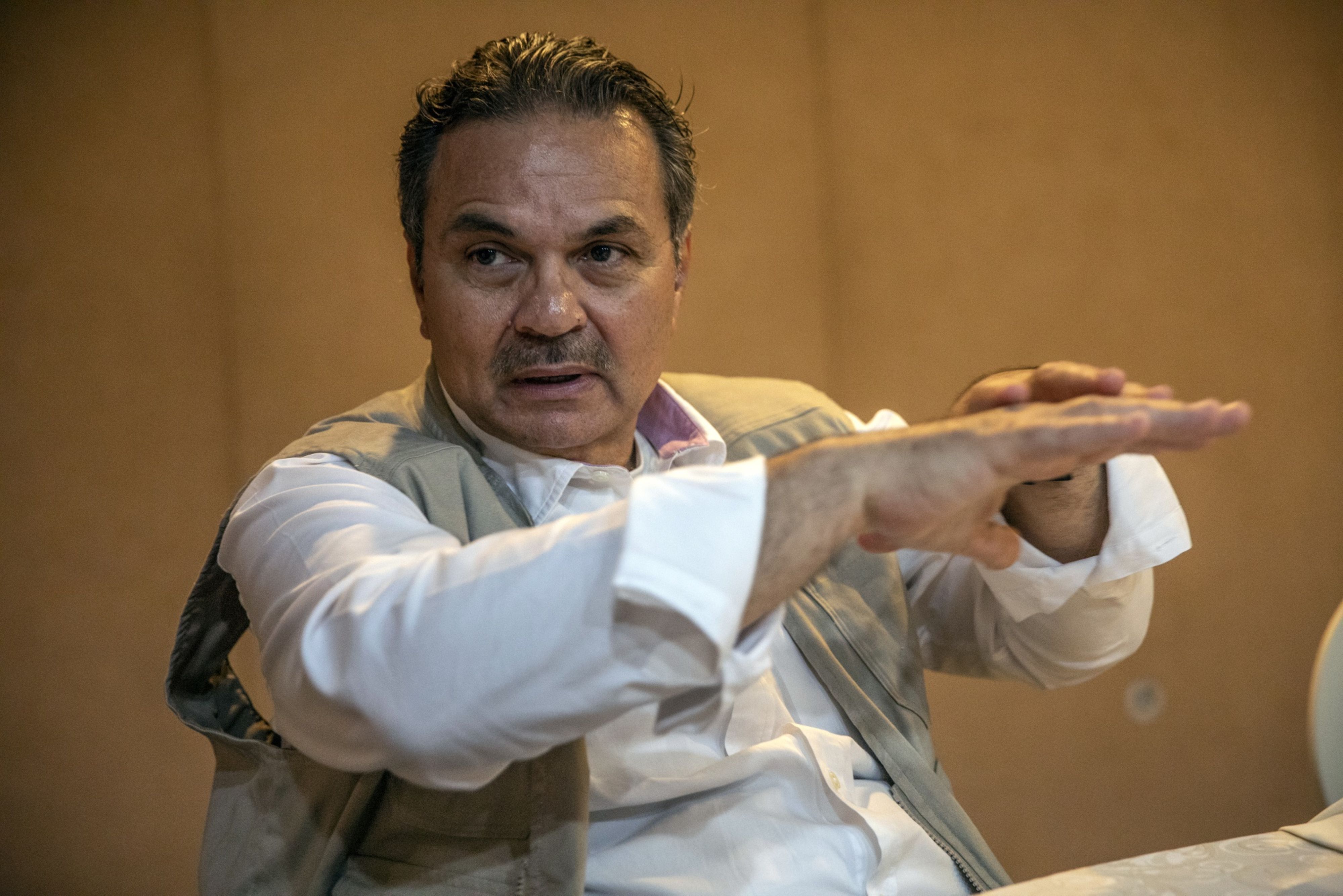 Octavio Romero, chief executive officer of Petroleos Mexicanos (PEMEX), speaks during an interview in Villahermosa, Tabasco state, Mexico,