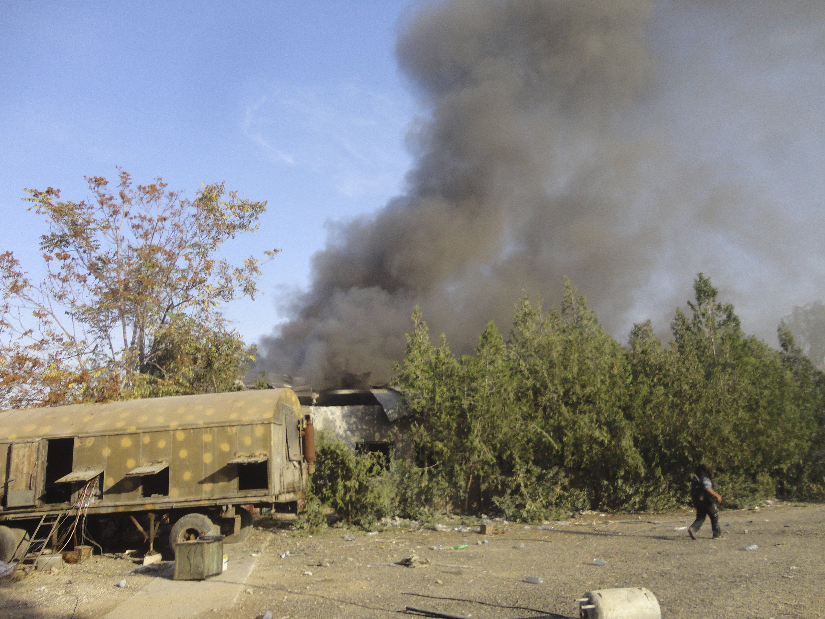 Israel has carried out hundreds of air raids on Syrian territory since war broke out in 2011 [File: Muhammad Al-Jazari/Shaam News Network via Reuters]