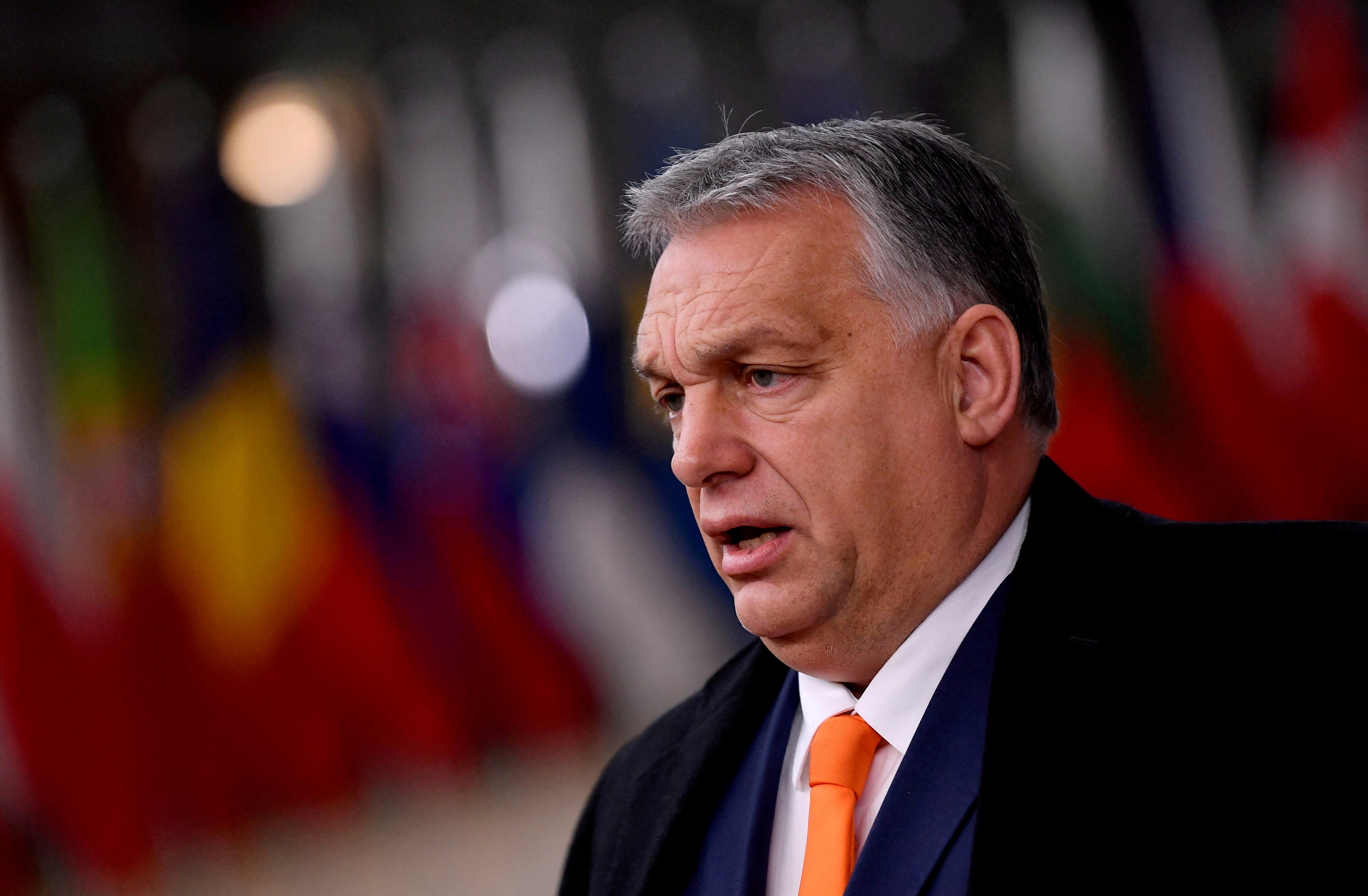 Hungarian Prime Minister Viktor Orban speaks