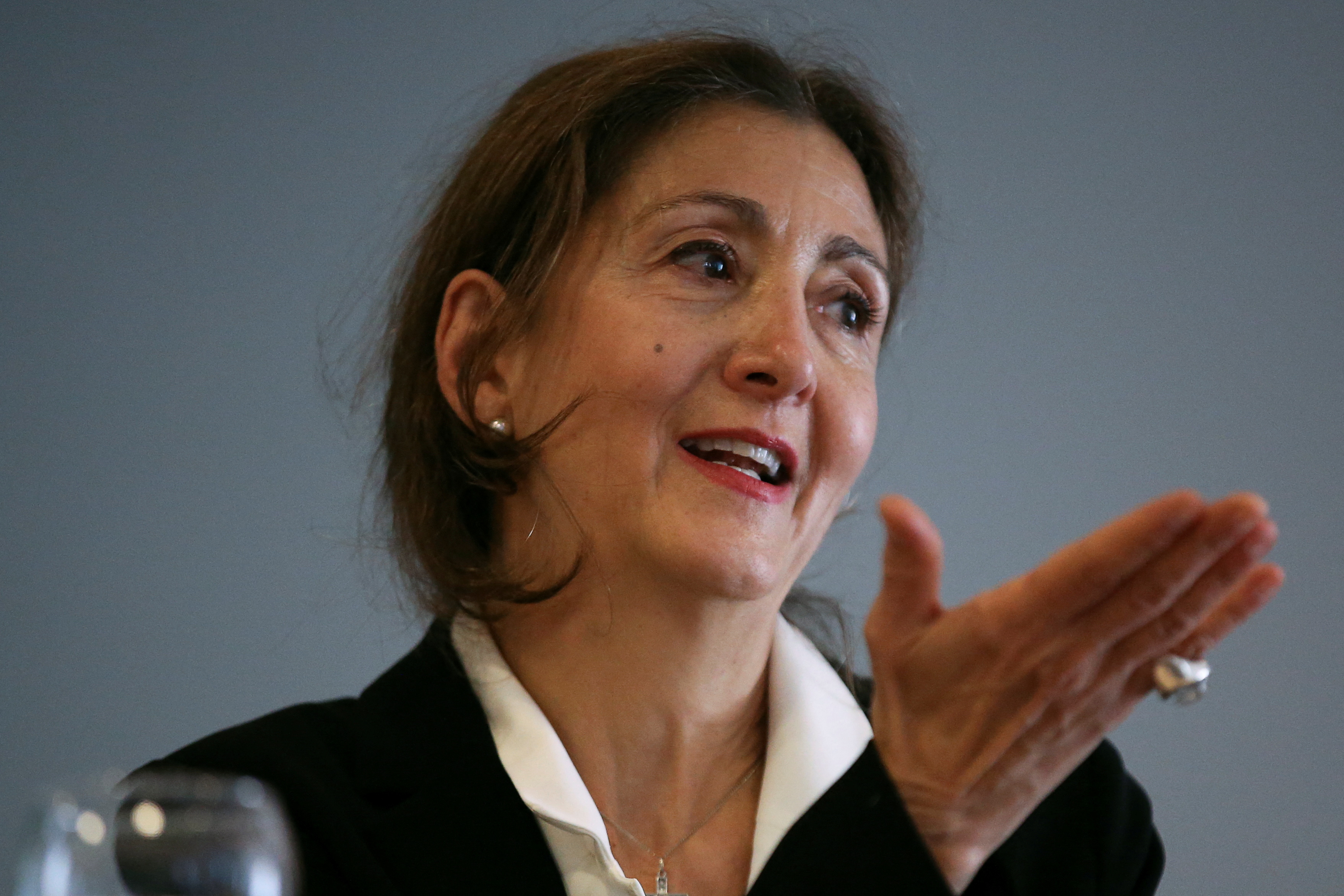 Ingrid Betancourt at podium