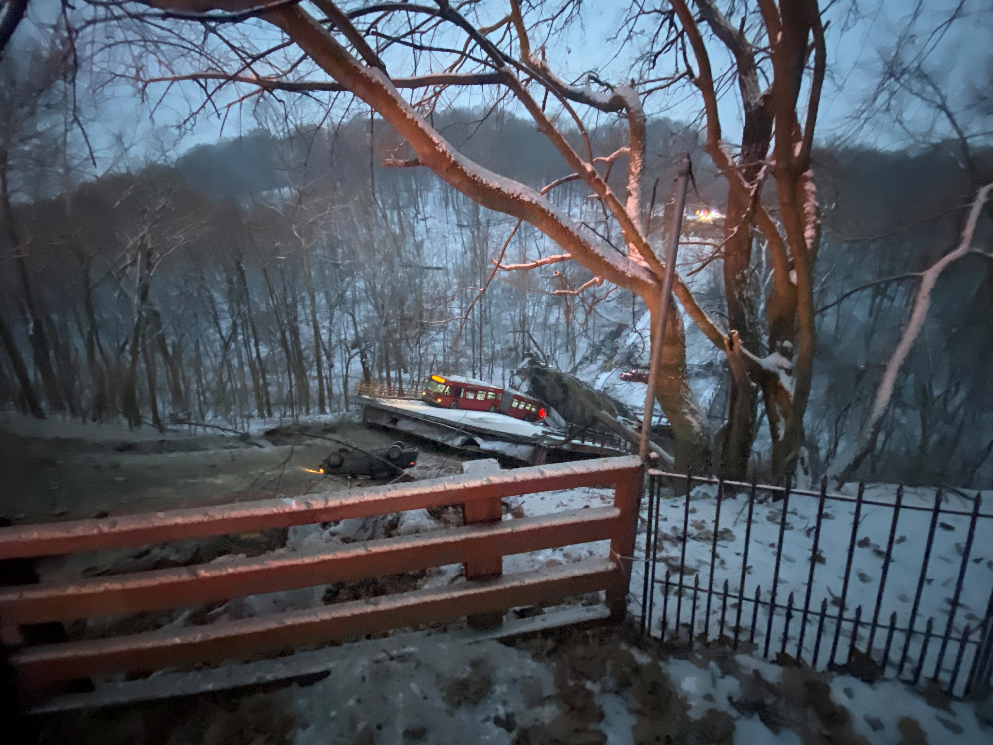 Collapsed bridge