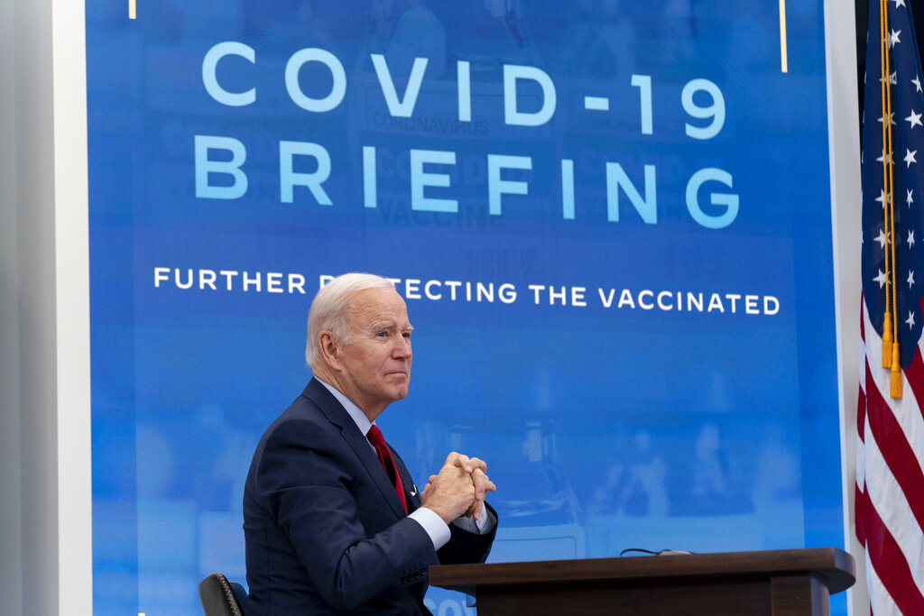 President Joe Biden meets with the White House COVID-19 Response Team on the latest developments related to the Omicron variant.