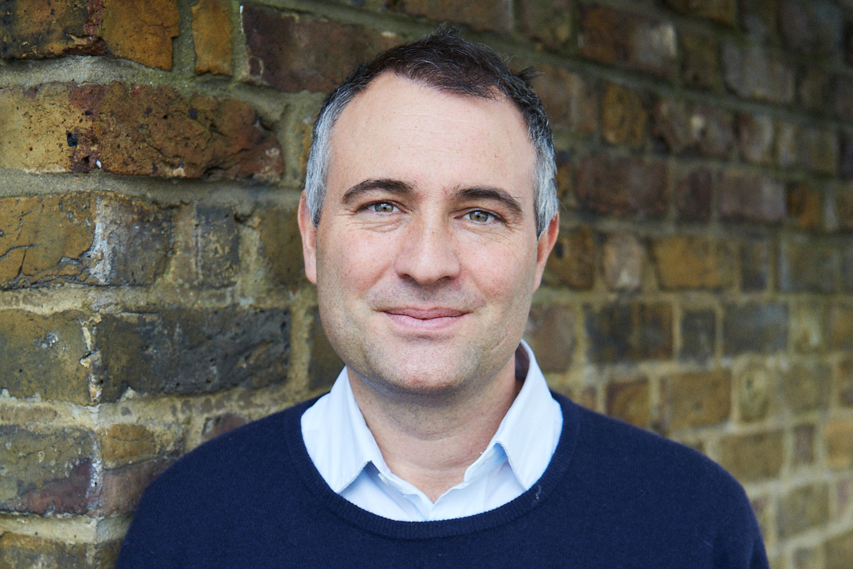 Gordon, a British voter, poses for a photograph