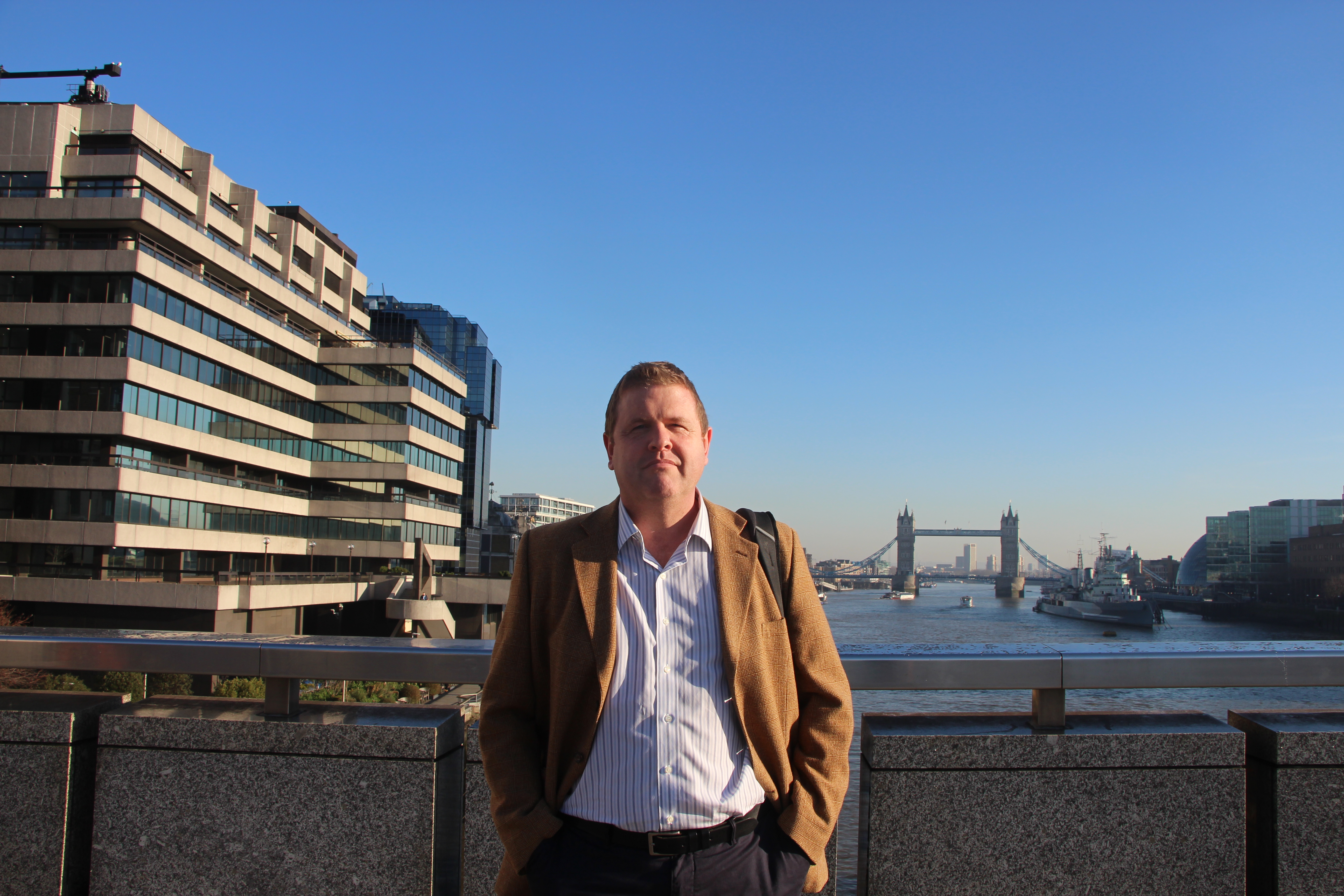 Gordon, a British voter, poses for a photograph in London