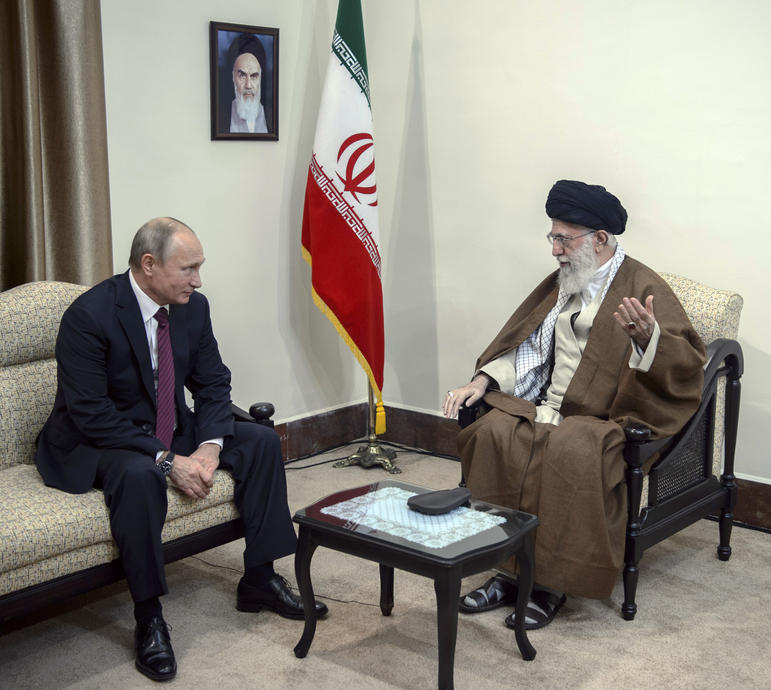 Analysts say Iran is counting on Russia’s support in the international arena, given the increasing hostilities between Iran and the West on a range of issues including its nuclear programme and regional influence [File: Dmitry Azarov/Sputnik via Reuters]