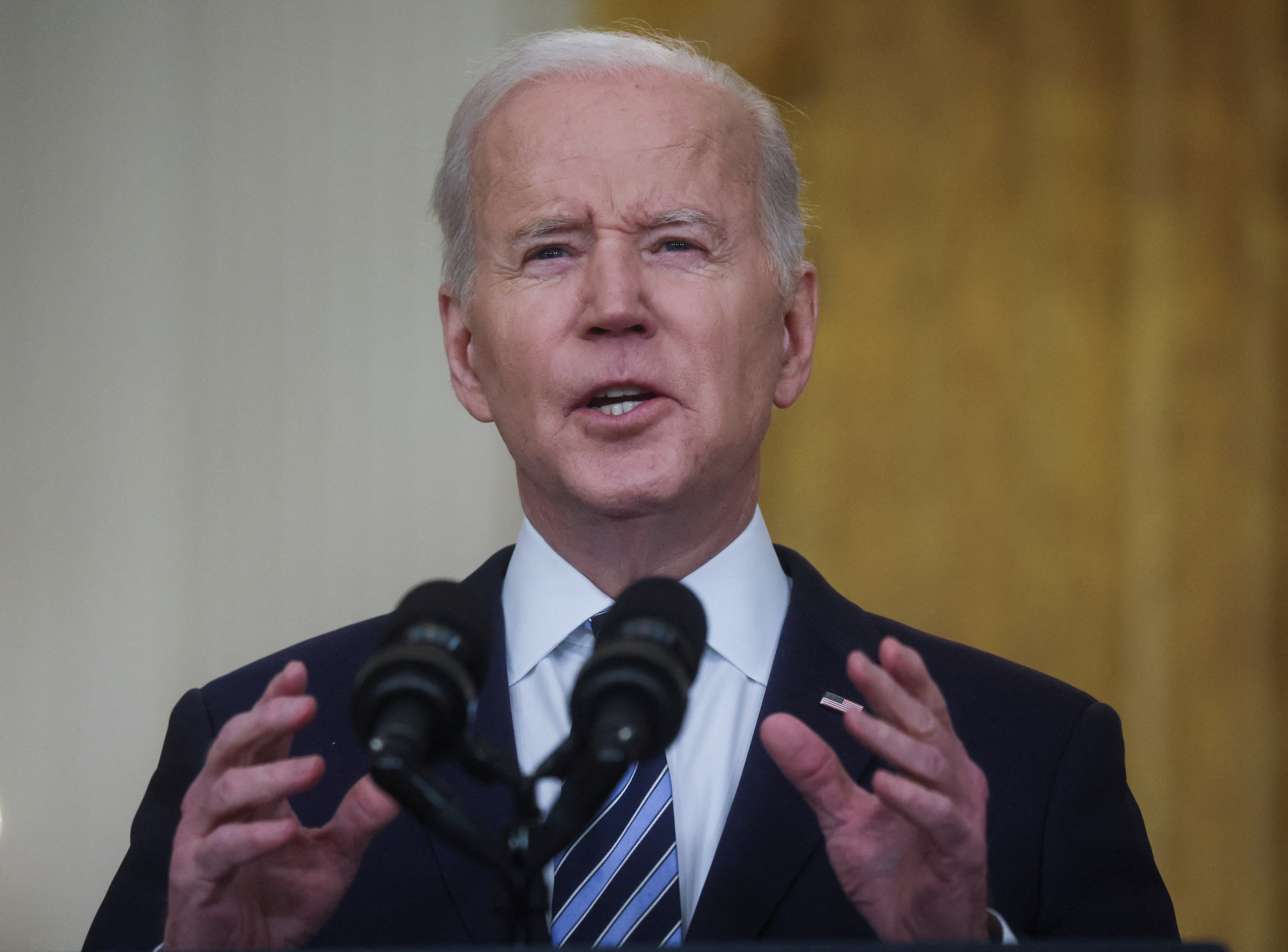 Joe Biden speaks at the White House