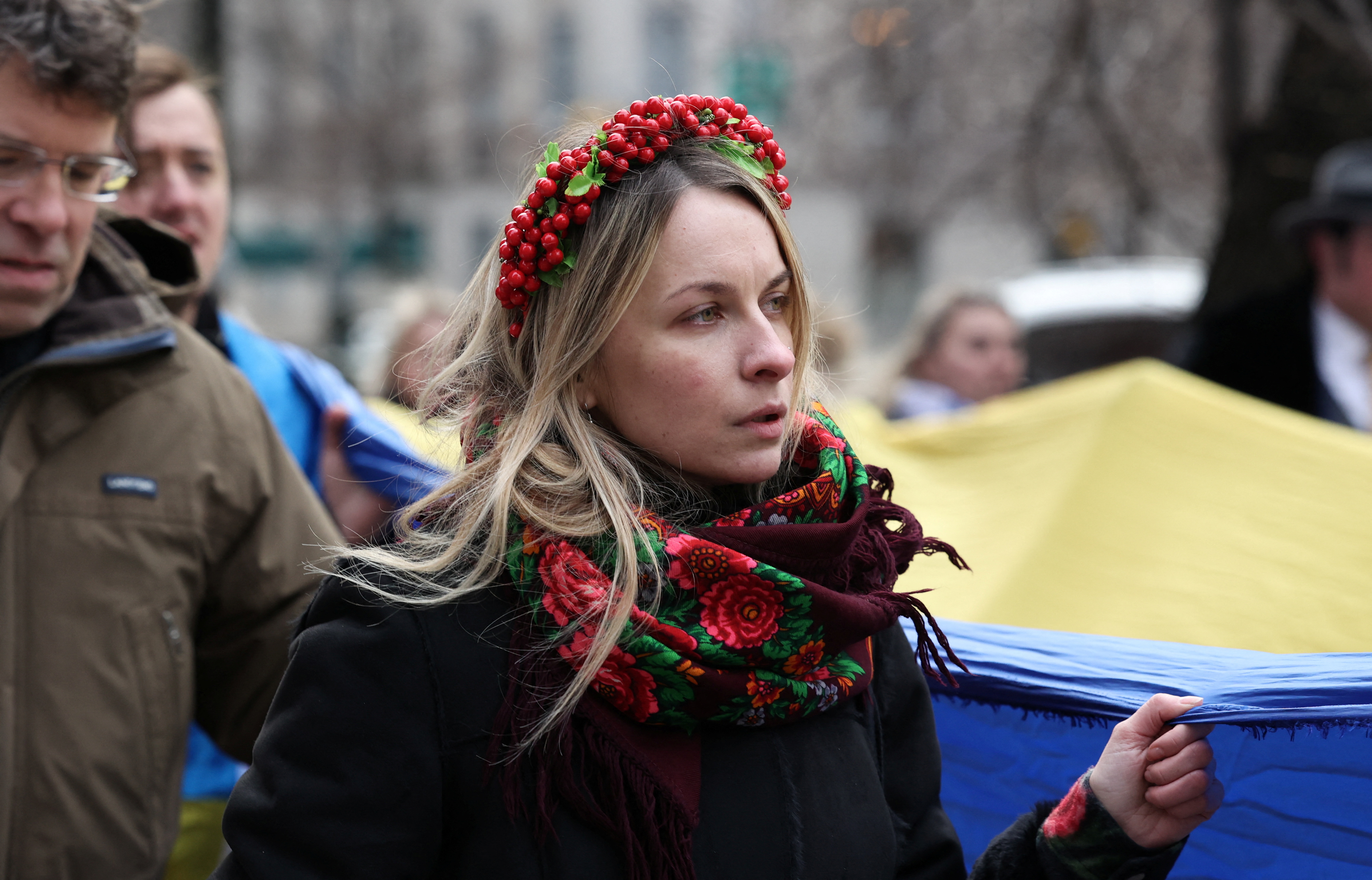 Woman taking part in protest