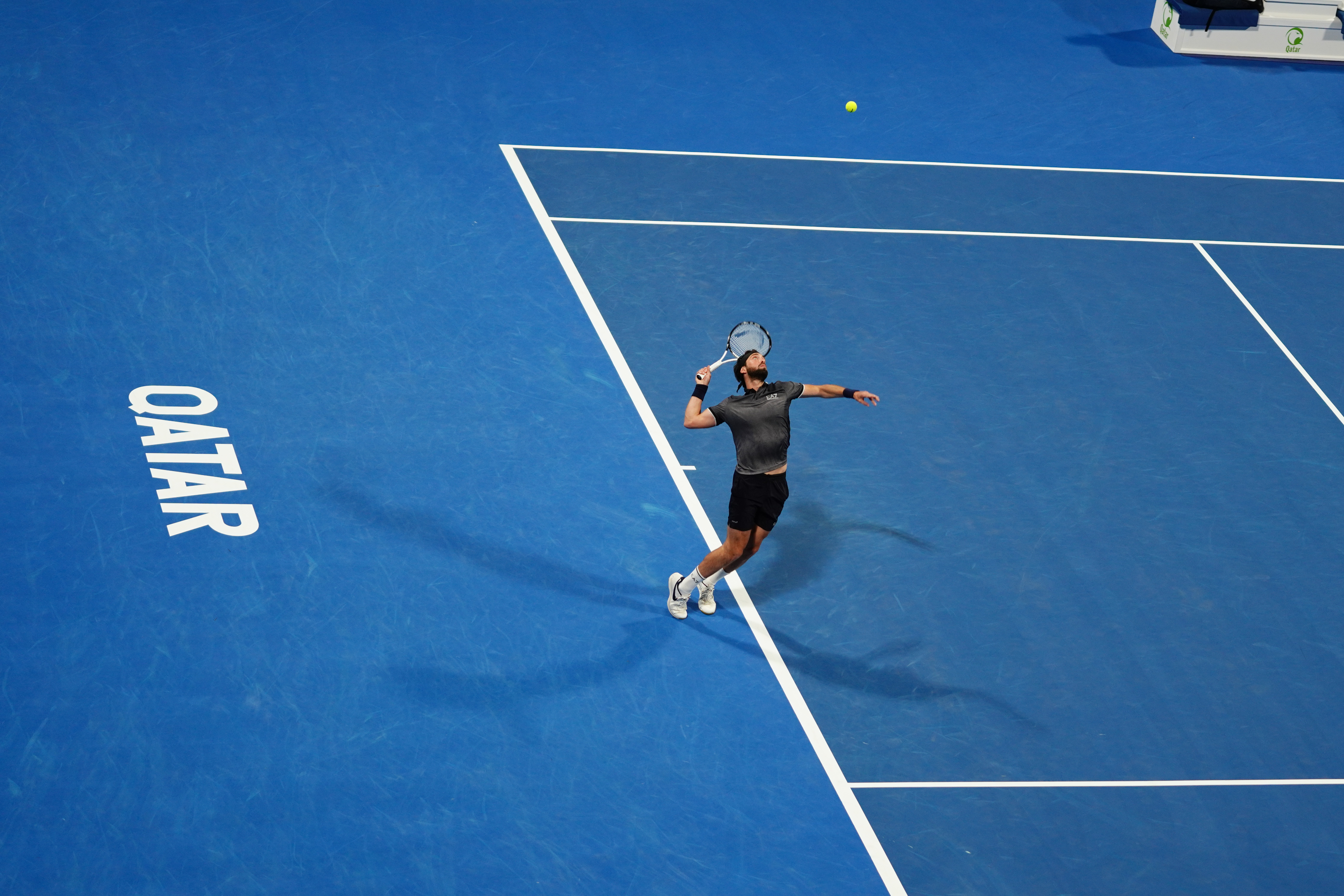 Qatar ExxonMobil Open 2022 final between Nikoloz Basilashvili of Georgia and Roberto Bautista Agut of Spain.