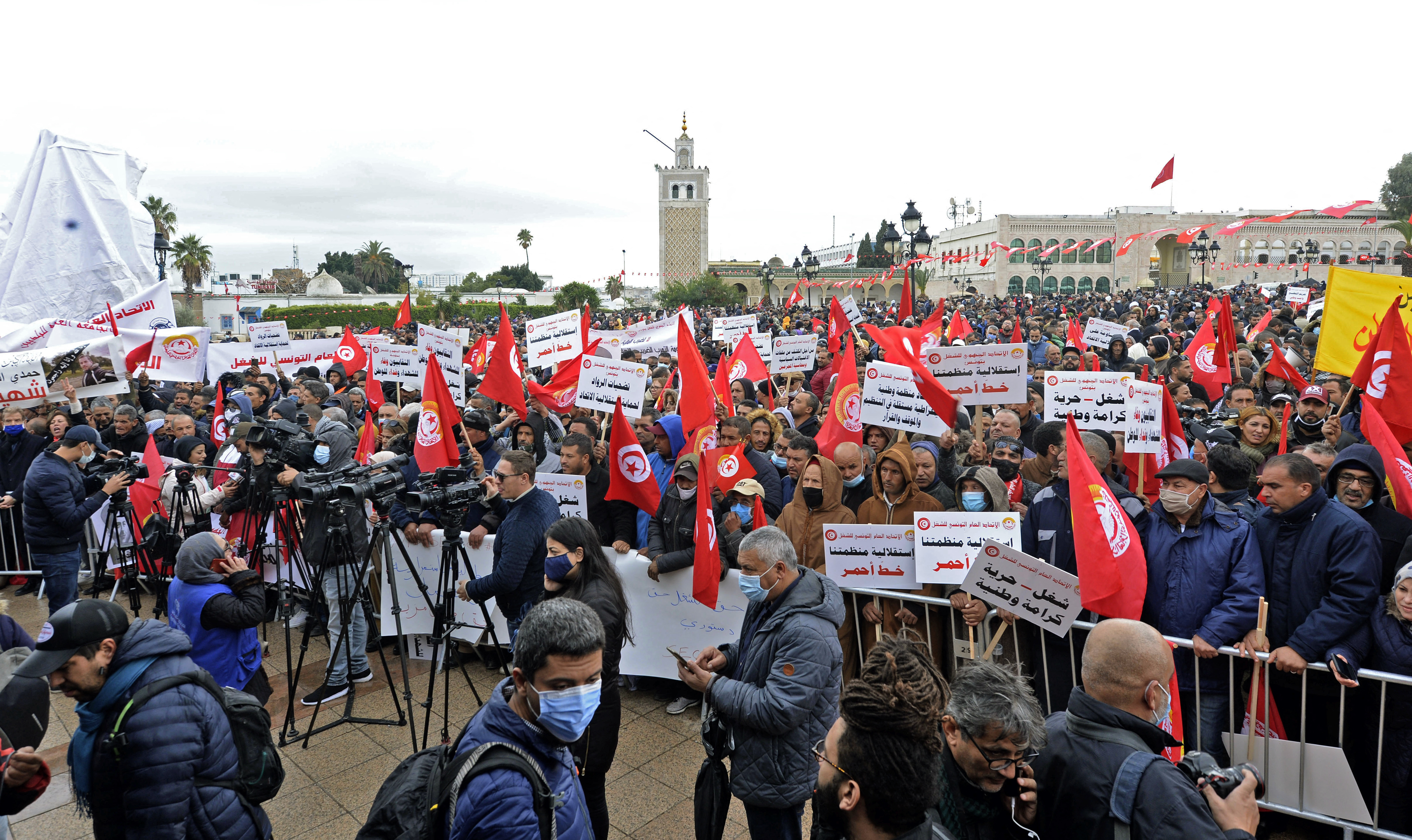 The union says it has more than a million members and is seen as Tunisia's most powerful political organisation, capable of shutting down the economy with strikes
